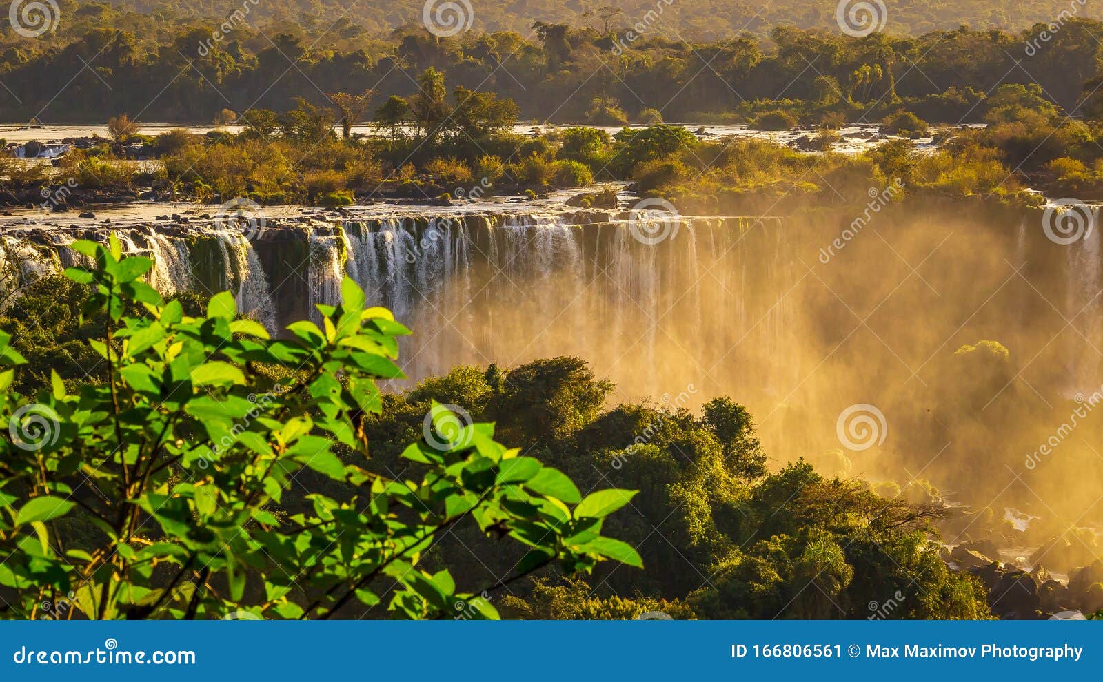 igauzu waterfall, brazil - colorful iguazu waterfall - cataratas do iguasu, brasil unesco world heritage