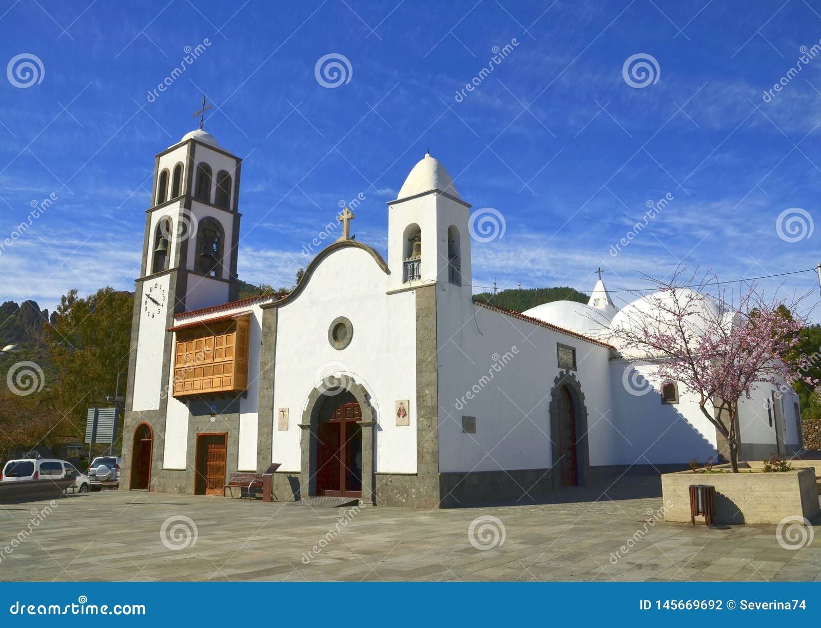 Iglesia Church De San Fernando Rey1679 in Santiago Del  Teide,Tenerife,Canary Islands, Spain Stock Photo - Image of exterior,  culture: 145669692