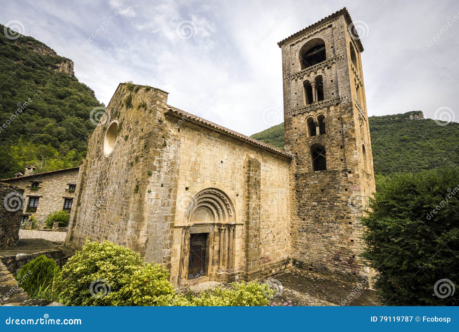Iglesia De San Cristobal De Beget Stock Image - Image of tourist,  provincia: 79119787