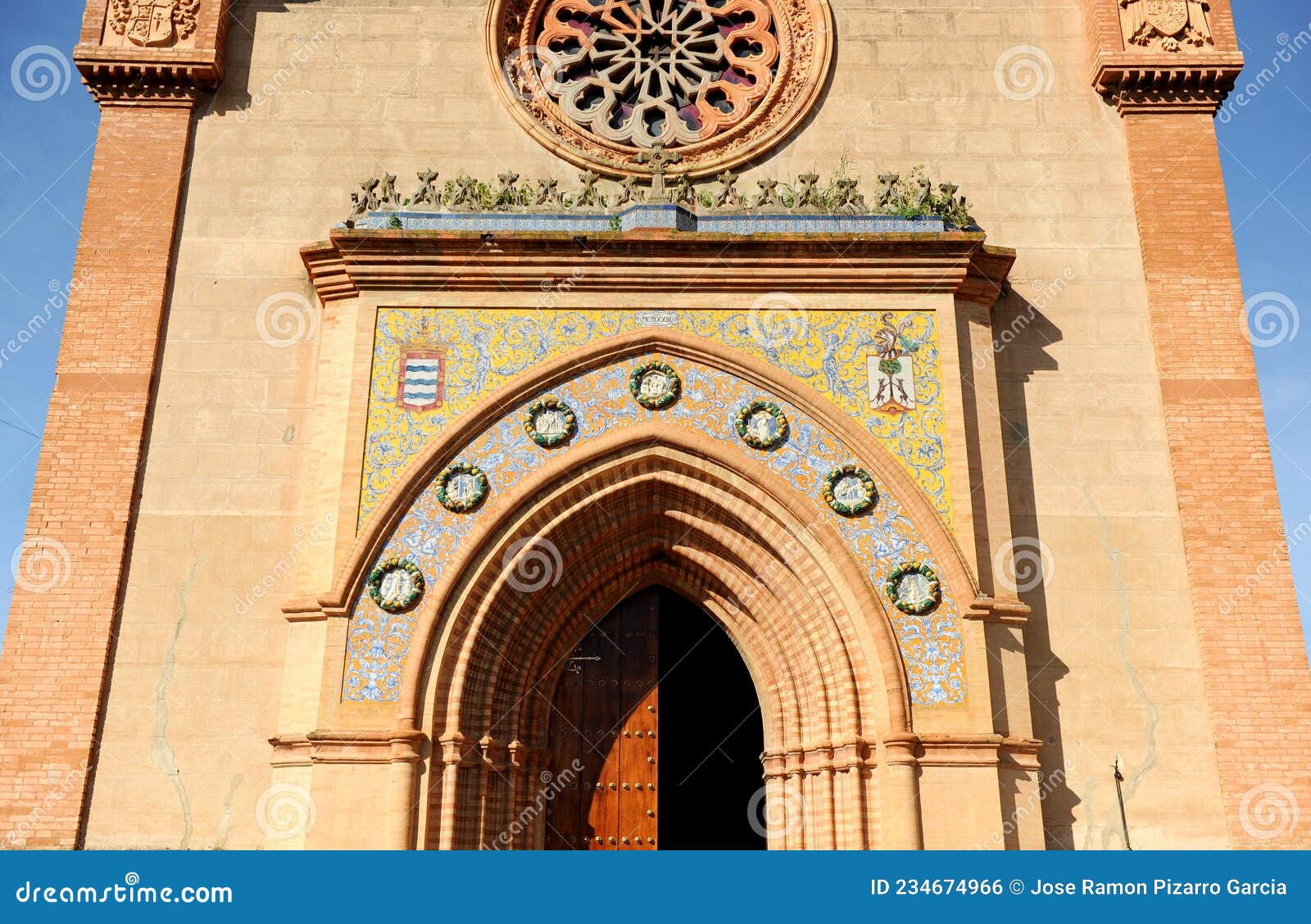 iglesia de san fernando en villanueva del rÃÂ­o y minas, provincia de sevilla, espaÃÂ±a