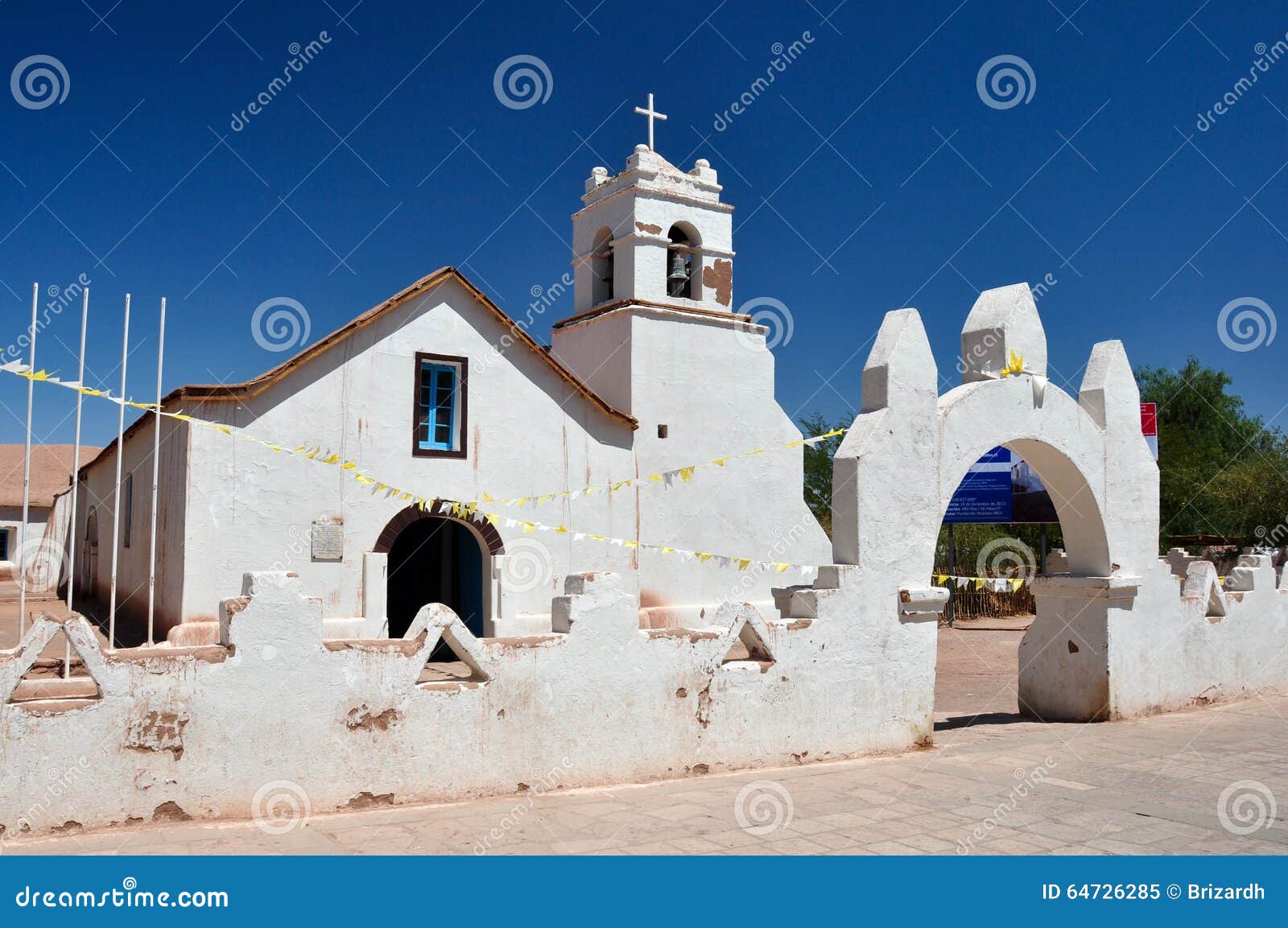 Iglesia De San Pedro De Atacama, Chile Imagen de archivo - Imagen de  amarillo, america: 64726285