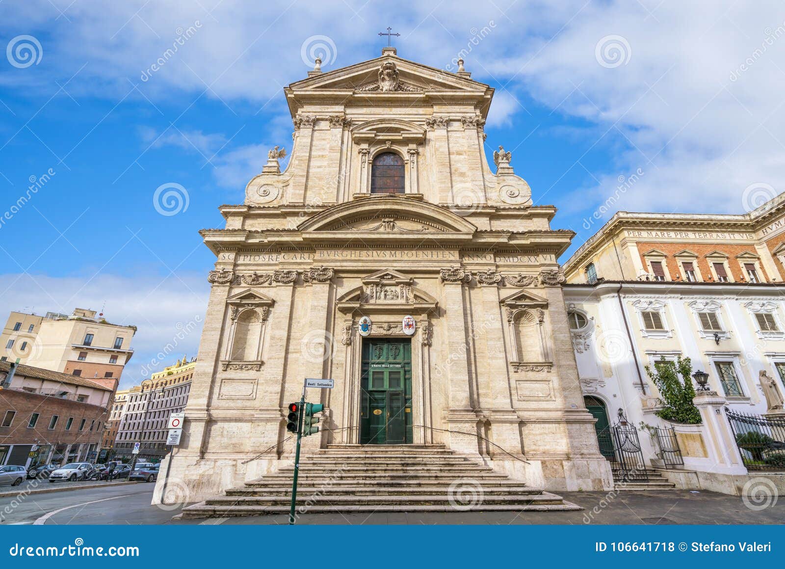 Iglesia De Santa Maria Della Vittoria En Roma, Italia Foto de archivo  editorial - Imagen de escultura, catedral: 106641718