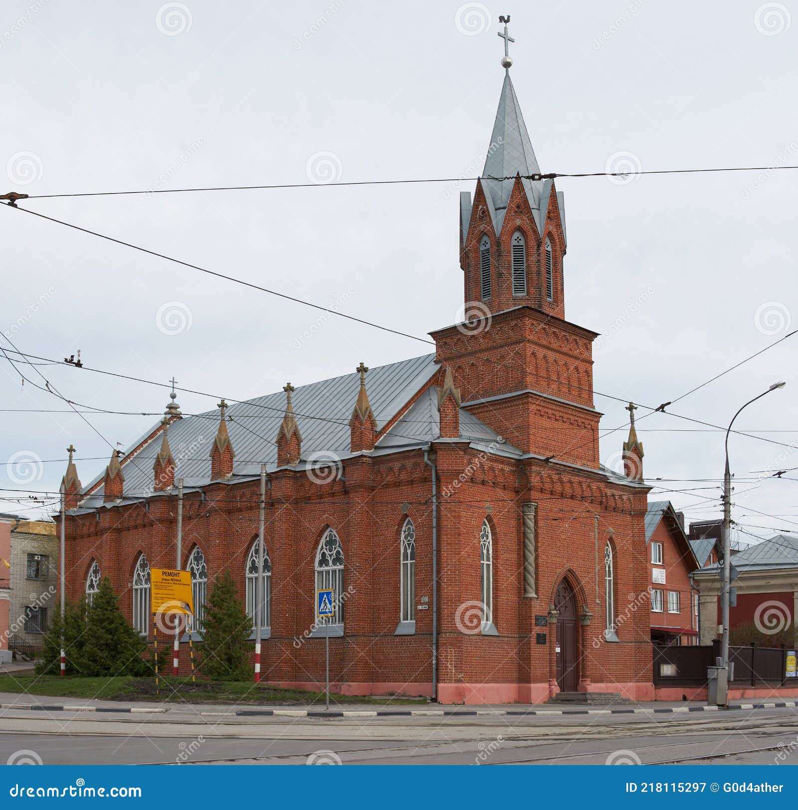 Iglesia Evangélica Luterana Fotografía editorial - Imagen de provincias,  ciudad: 218115297