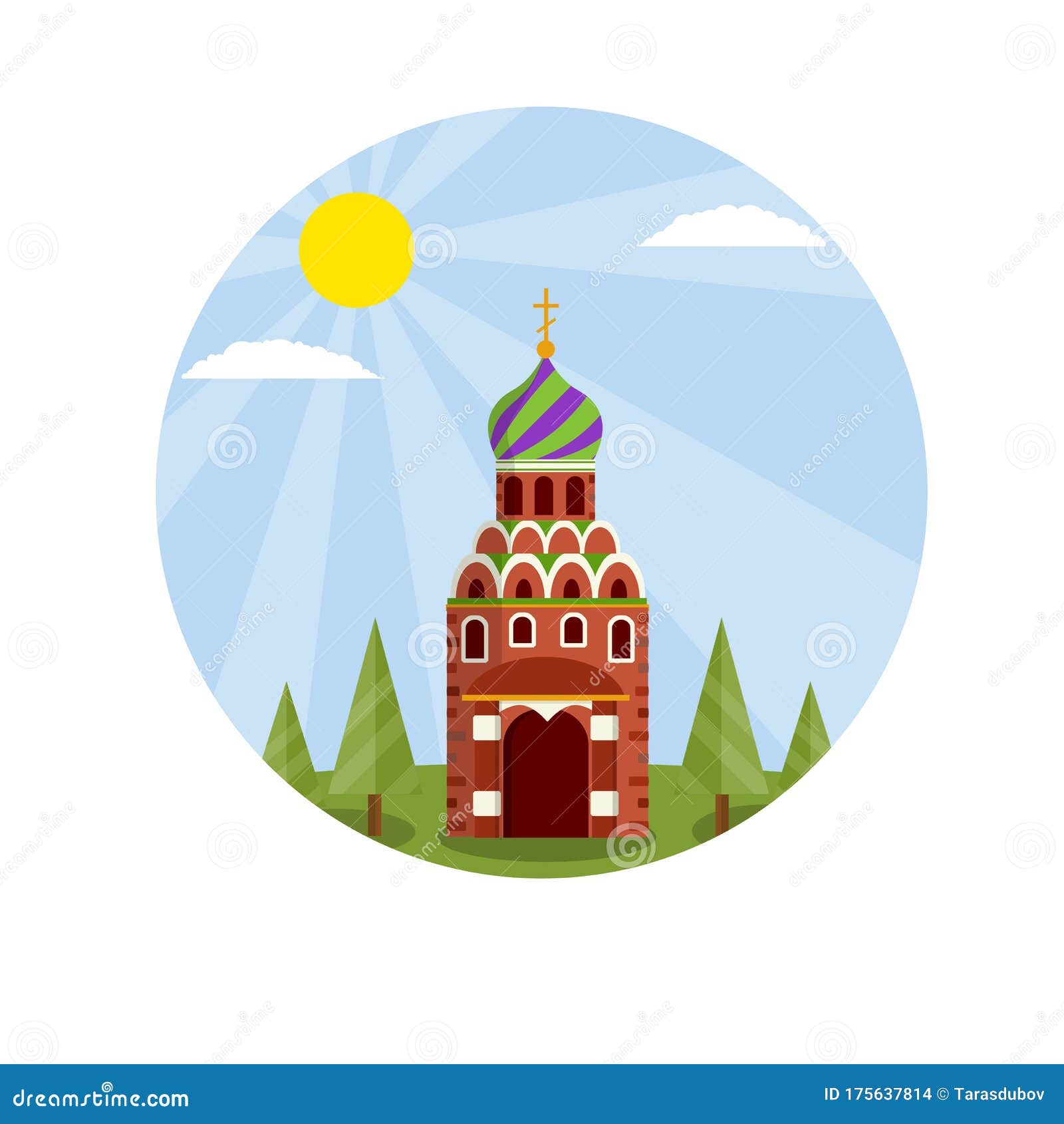 Iglesia Ortodoxa En El Paisaje Verde Ilustración del Vector - Ilustración de famoso, europa: 175637814 Iglesia Ortodoxa En El Paisaje Verde Ilustración del Vector - Ilustración de famoso, europa: 175637814
