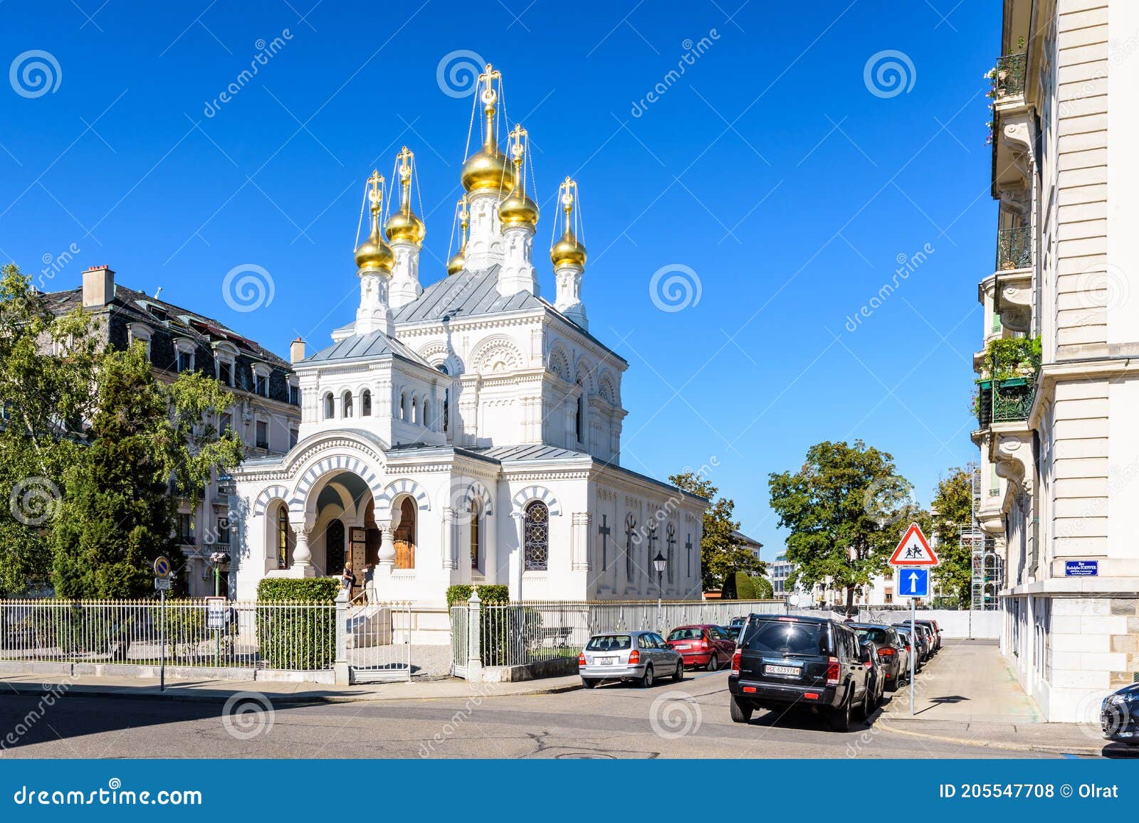 Iglesia rusa de ginebra foto de archivo editorial. Imagen de santo -  205547708