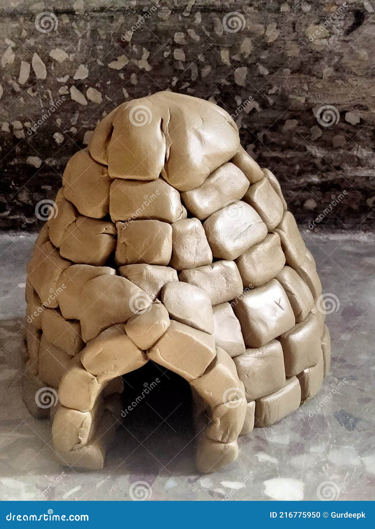 Igloo House Made Up of Clay Stock Photo Image of clay, light 216775950