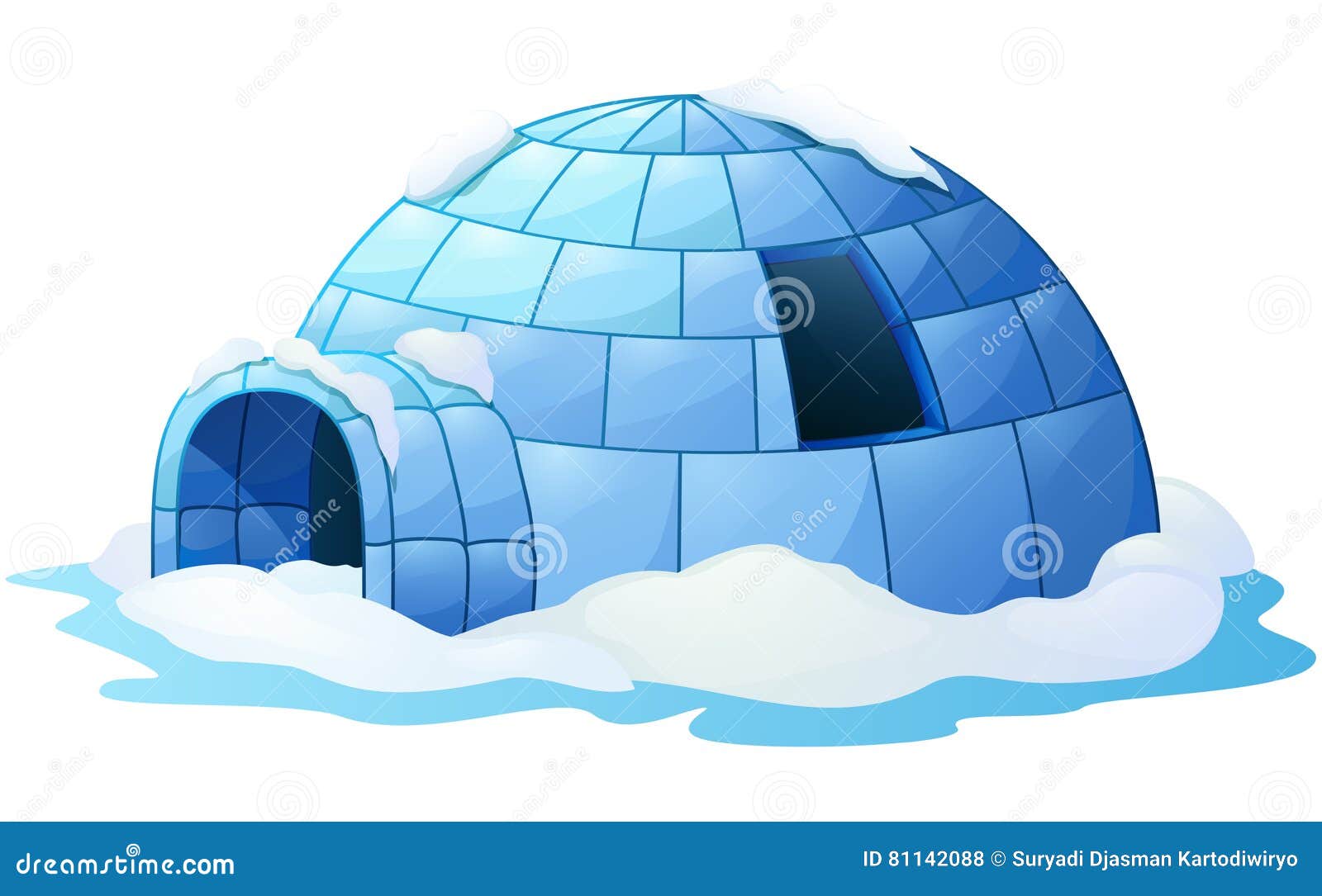 Igloo Cartoon Vector | CartoonDealer.com #20445659