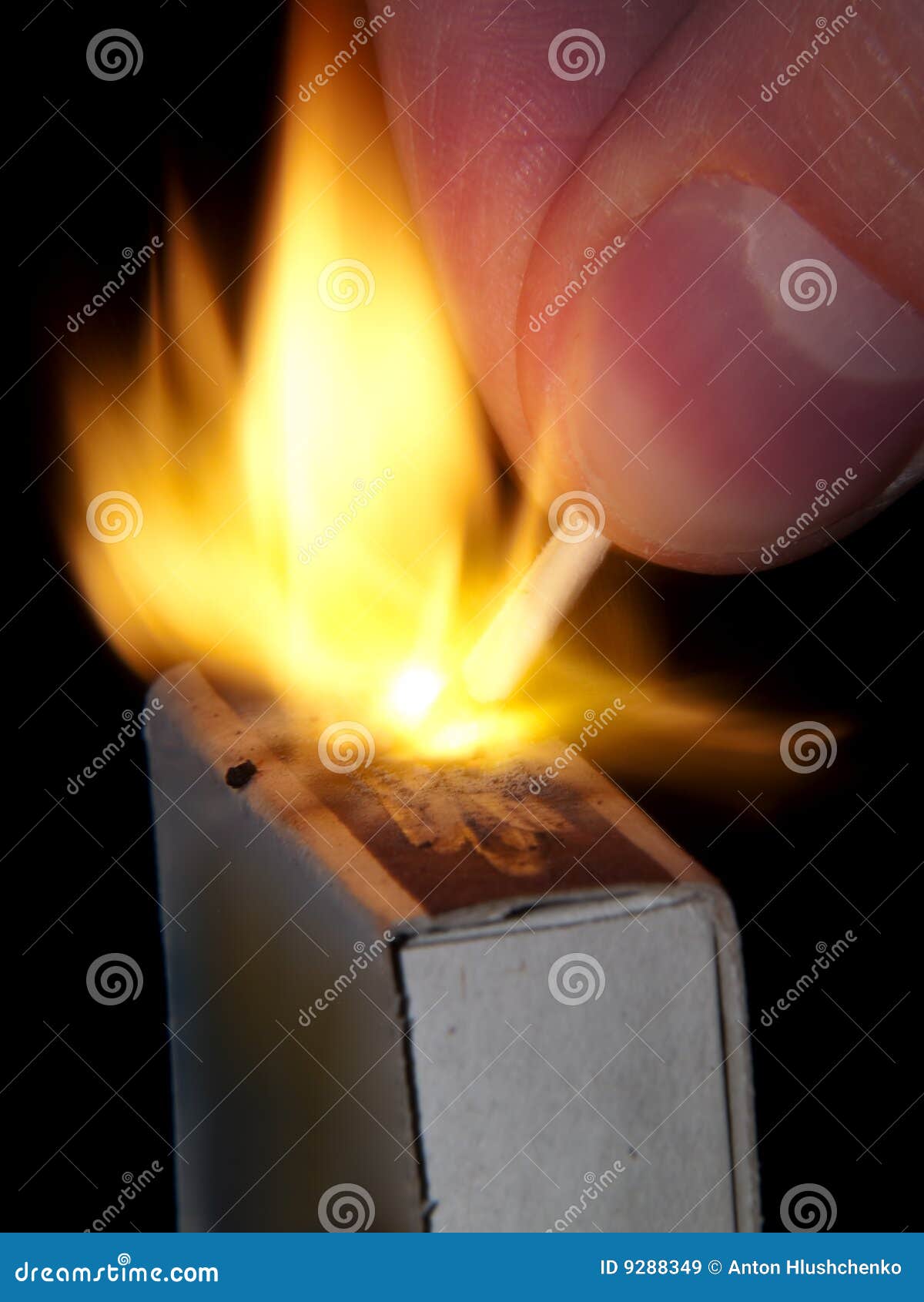 Igniting match stock image. Image of bright, yellow, concept 9288349