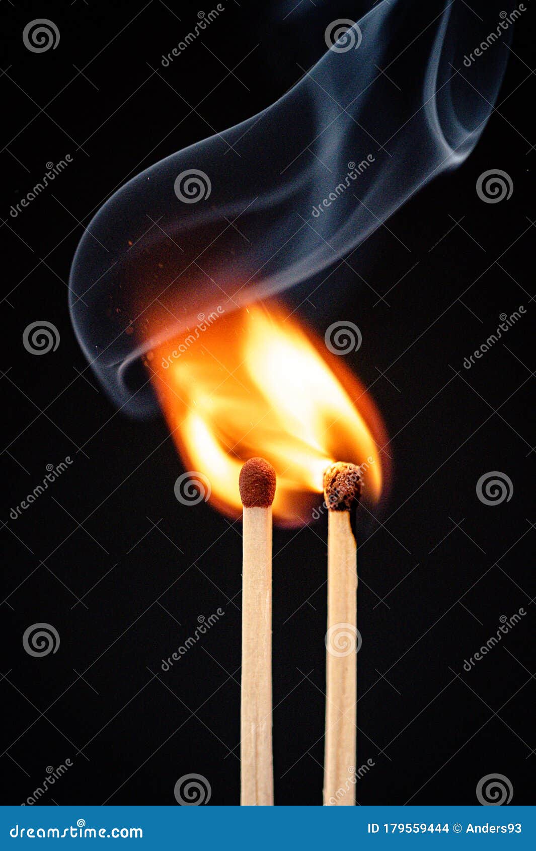 Ignition and Burning Matchstickss Stock Photo Image of candle