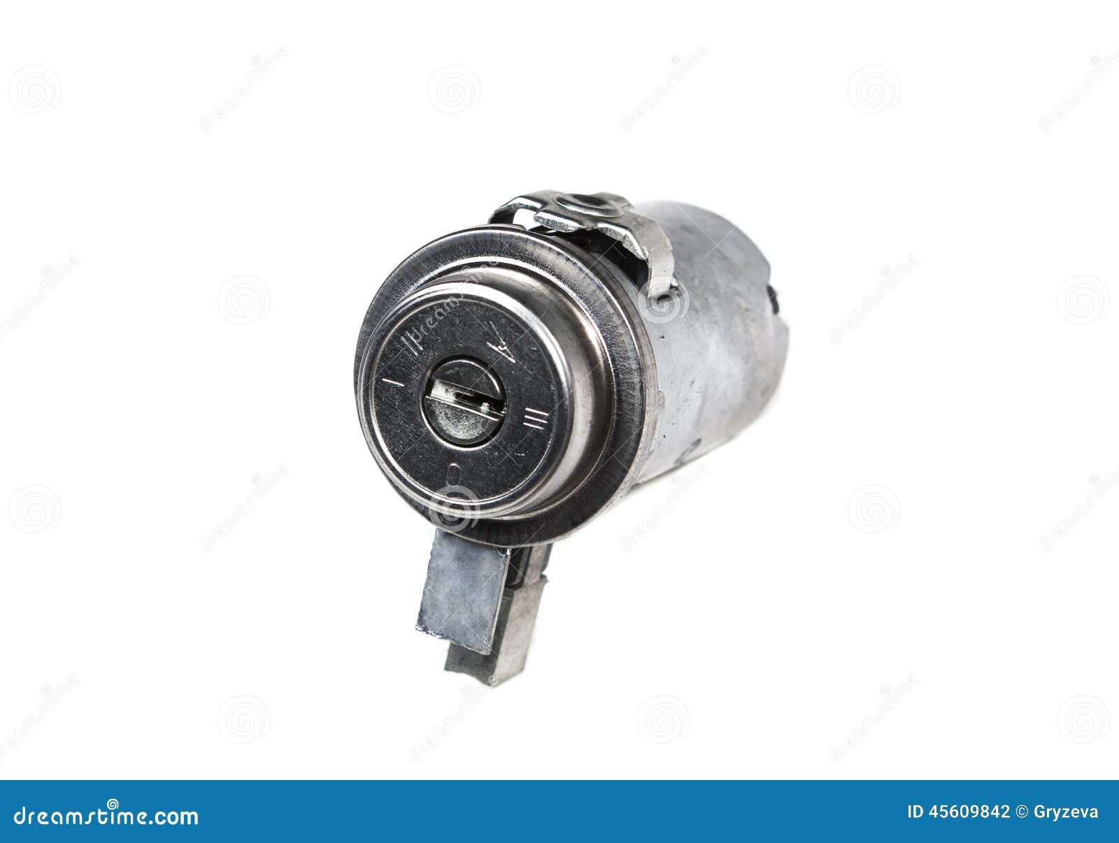 Ignition Lock Isolated on White Background Stock Photo Image of
