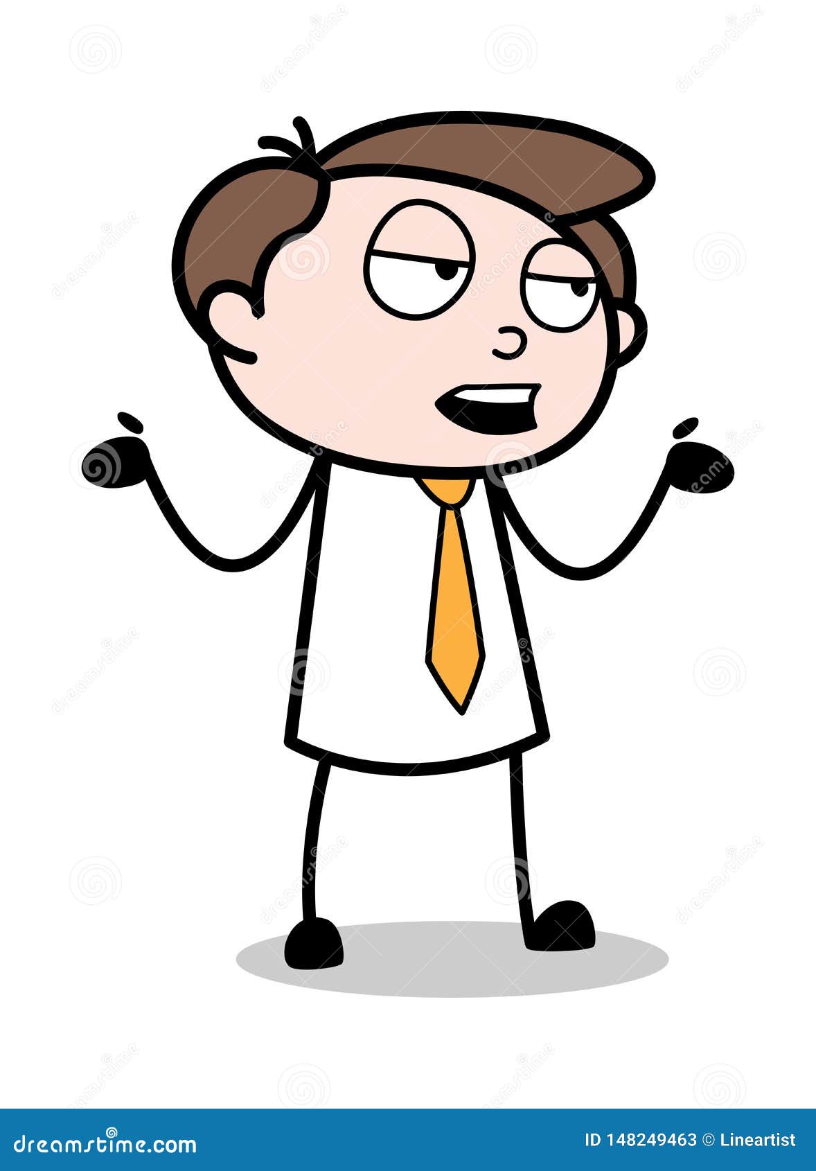 Ignorance - Office Businessman Employee Cartoon Vector Illustration Stock  Illustration - Illustration of people, businessman: 148249463