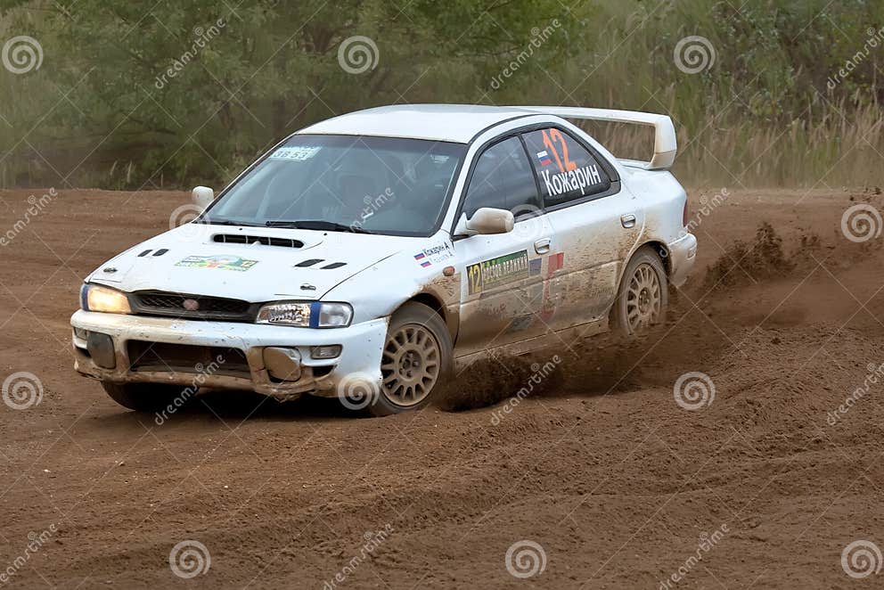 Igor Zverev Drives a White Subaru Impresa Car Editorial Photo Image