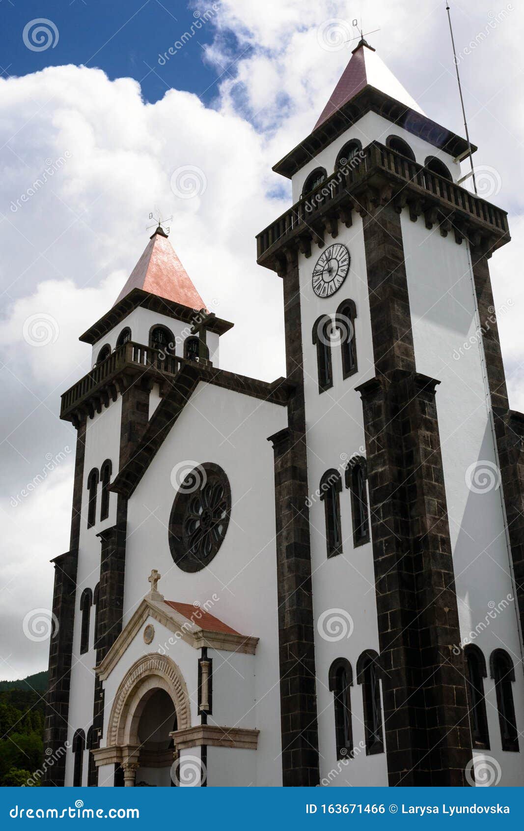 igreja de nossa senhora da alegria church, furnas, san miguel island, portugal
