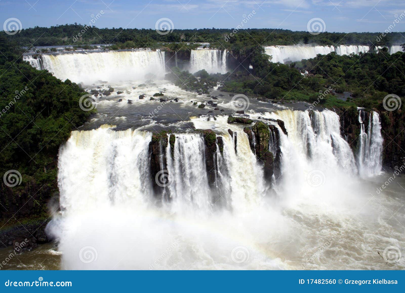 Iguacu Fälle. Iguacu fällt von der brasilianischen Seite