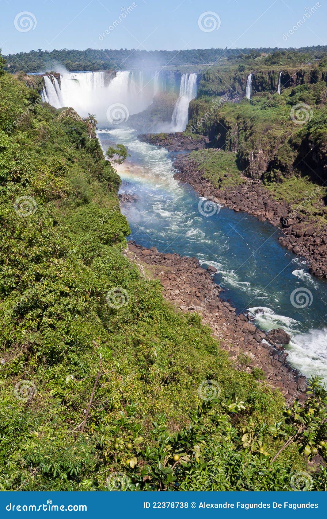 iguassu falls canyon argentina and brazil