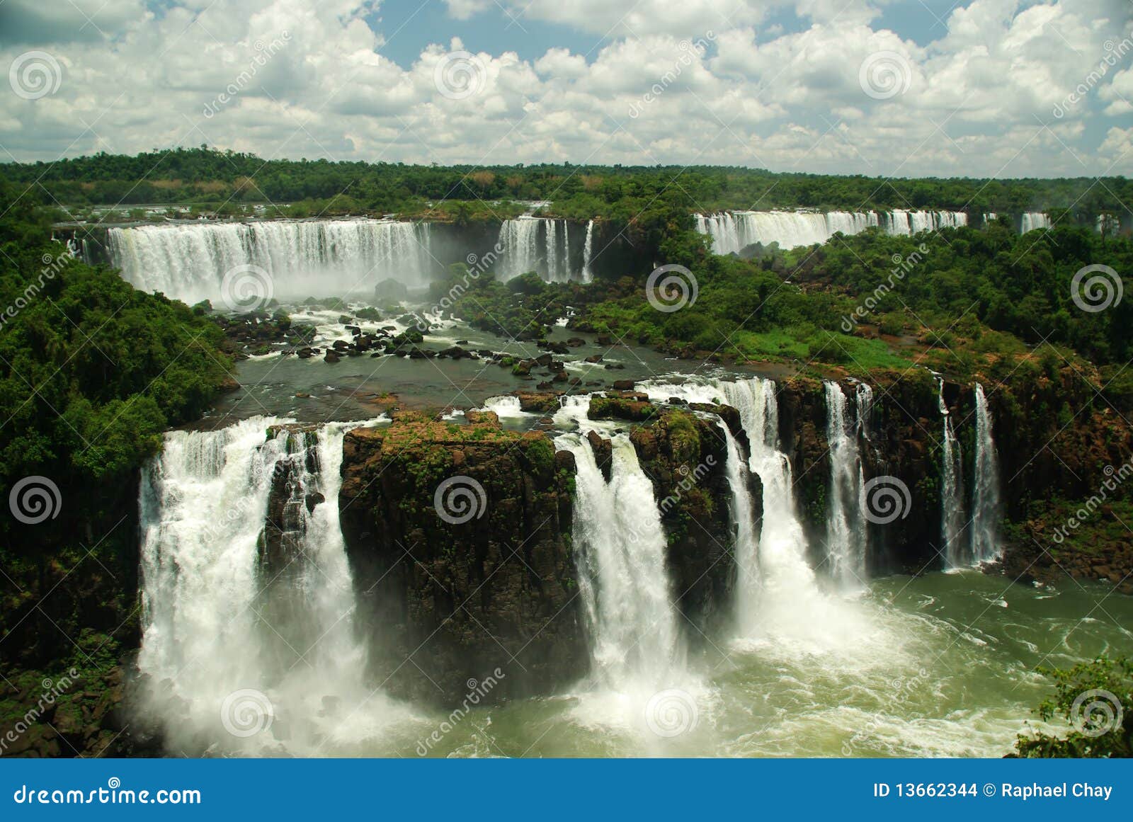 iguazu falls seen from brazil