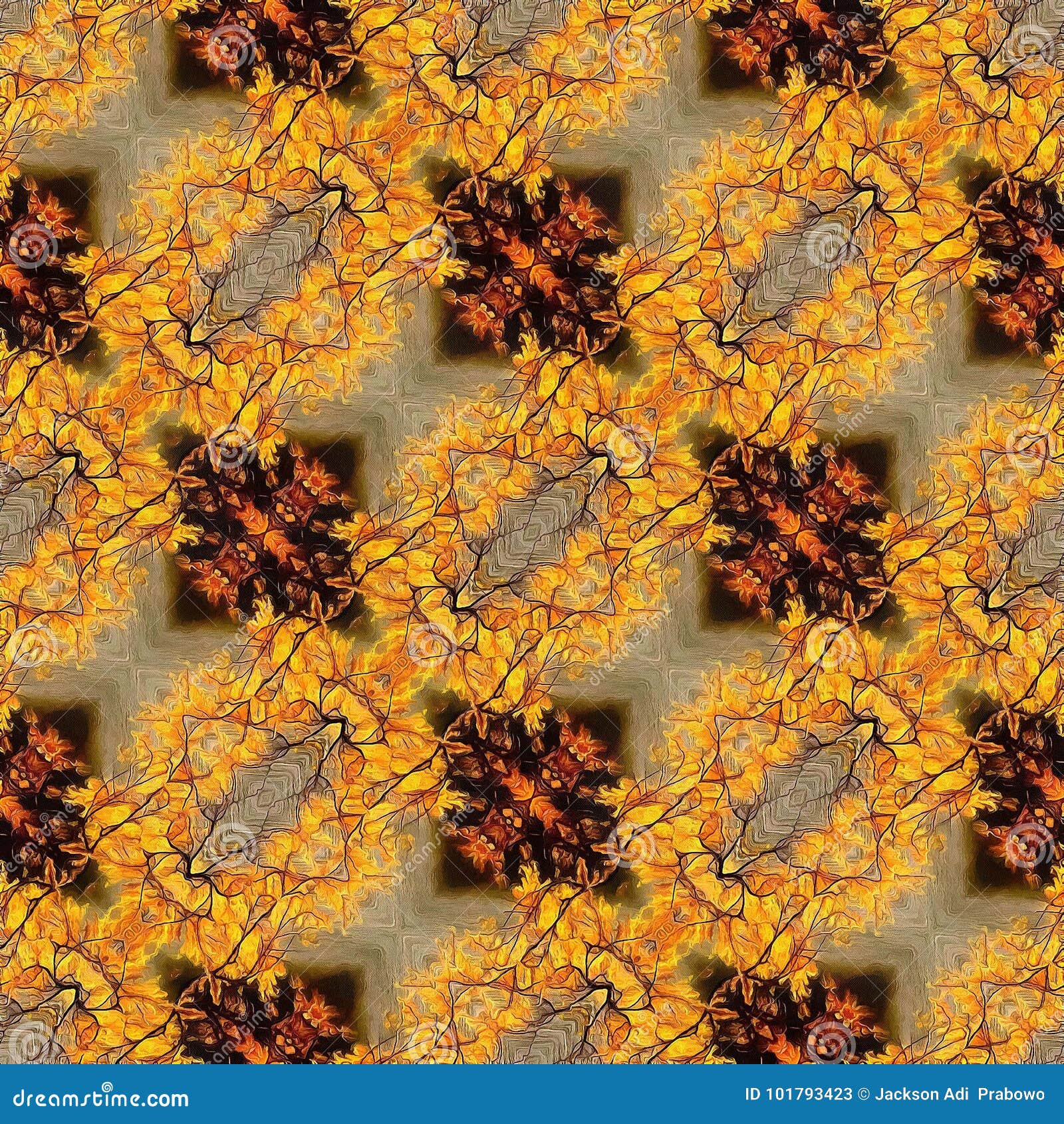 Ikat Fabric Style Rug Texture Pattern Seamless Geometric Based