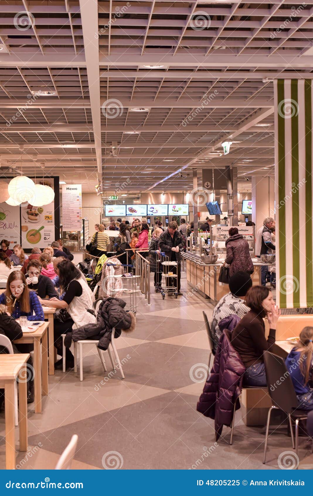 Ikea cafe editorial image. Image of cafe, ceiling, buyers 48205225