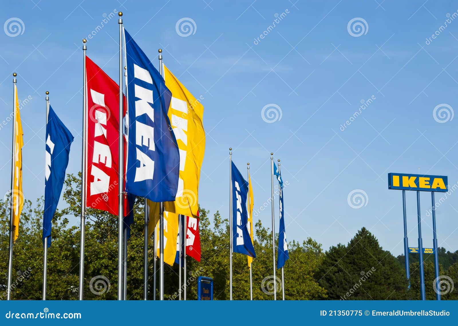 Ikea Signage editorial image. Image of flag, washington 21350775
