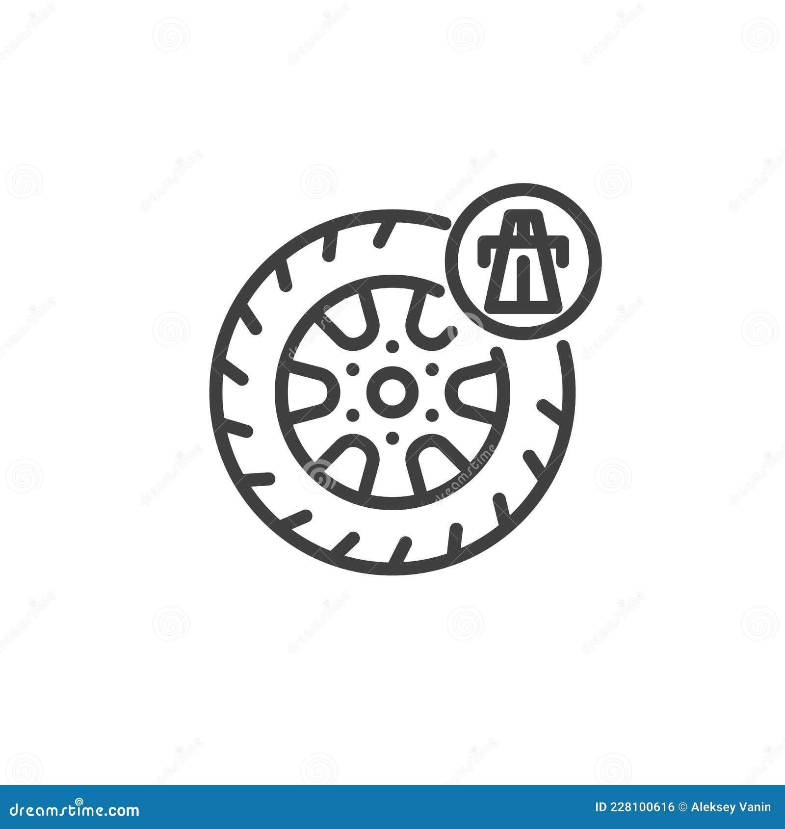 Ikona Linii Opona Dla Całego Sezonu Ilustracja Wektor Ilustracja złożonej z piktogram wektor