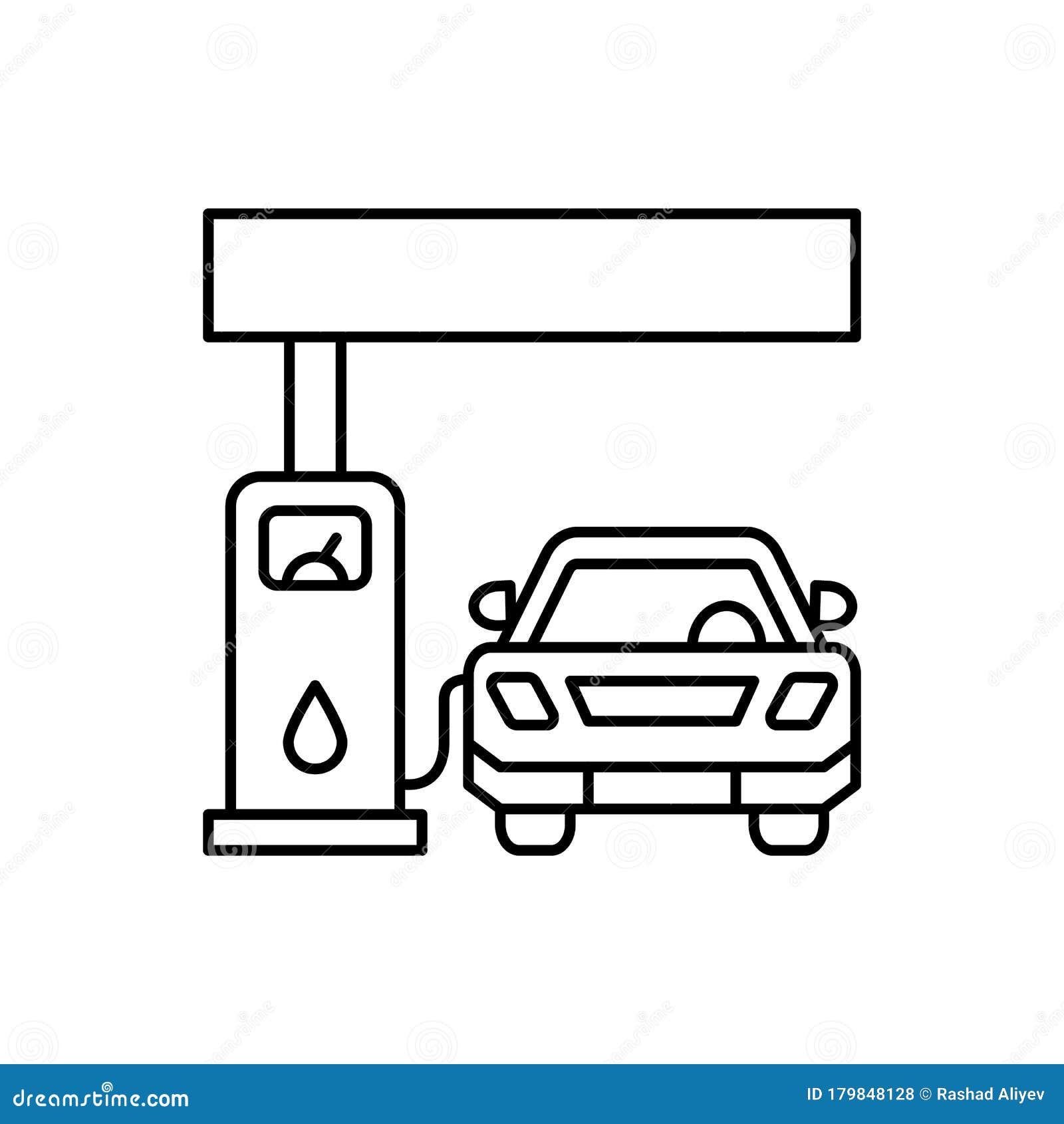 Gas Station Exterior Graphic Black White Sketch Illustration Vector Stock  Illustration - Download Image Now - iStock