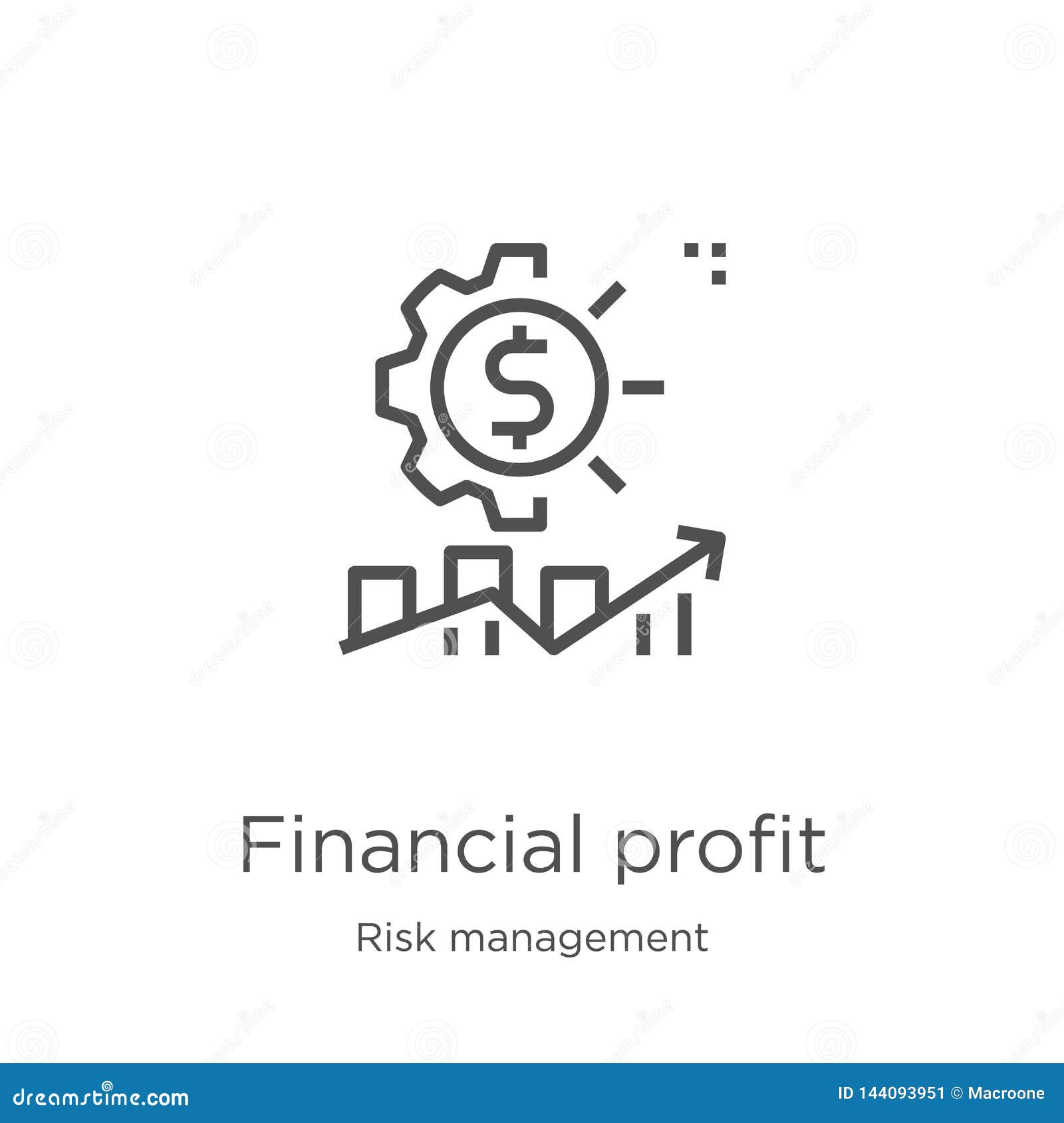 Ikonenvektor des finanziellen Gewinns von der Risikomanagementsammlung Dünne Linie Entwurfsikonen-Vektorillustration des finanzie. Ikone des finanziellen Gewinns Element der Risikomanagementsammlung für bewegliches Konzept und Netz Appsikone Entwurf, dünne Linie Ikone des finanziellen Gewinns für Websiteentwurf und Mobile, Appentwicklung