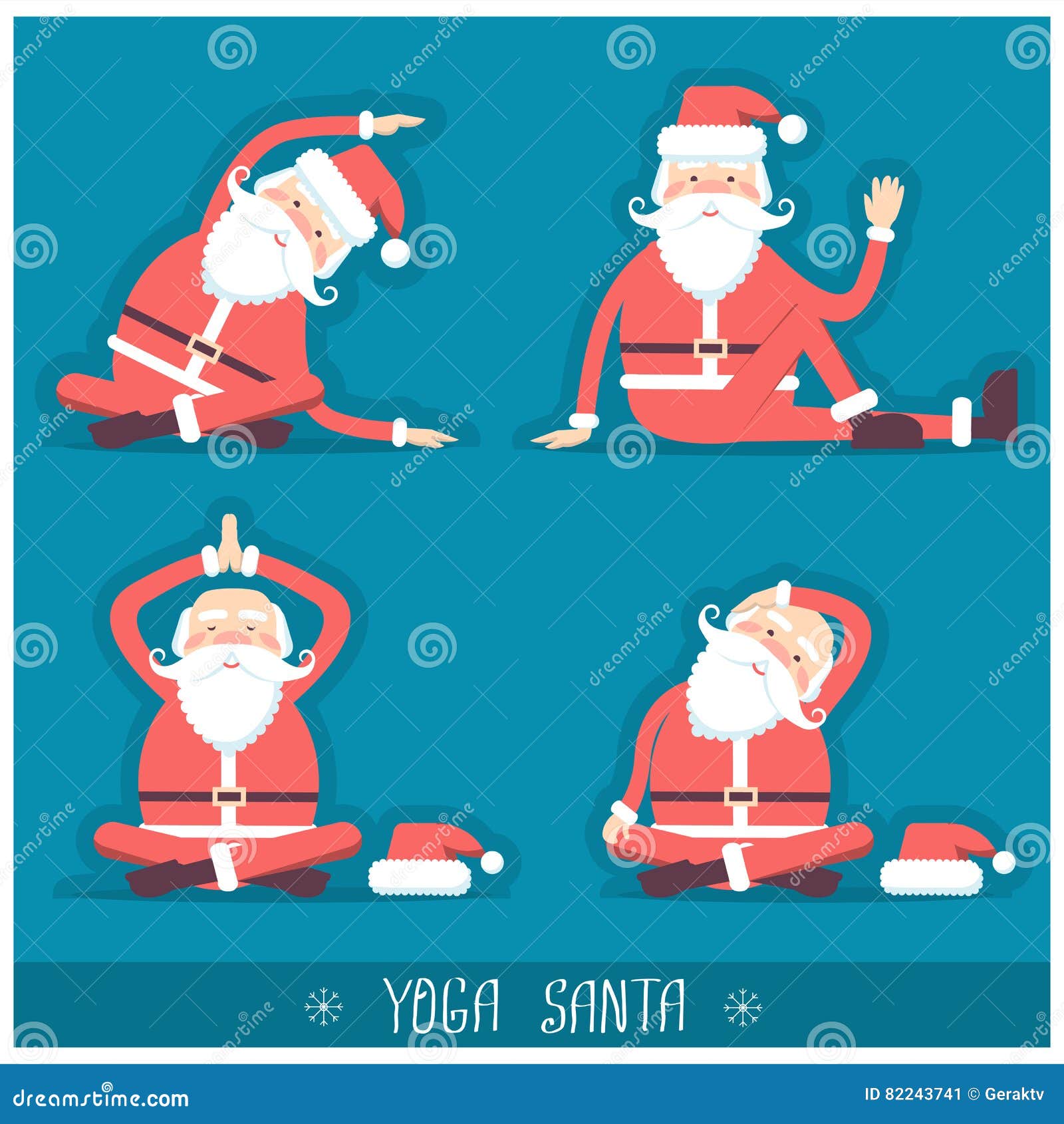 Immagini Natale Yoga.Il Babbo Natale Che Fa Yoga Isolata Illustrati Della Cartolina Di Natale Di Vettore Illustrazione Vettoriale Illustrazione Di Fumetto Scheda 82243741