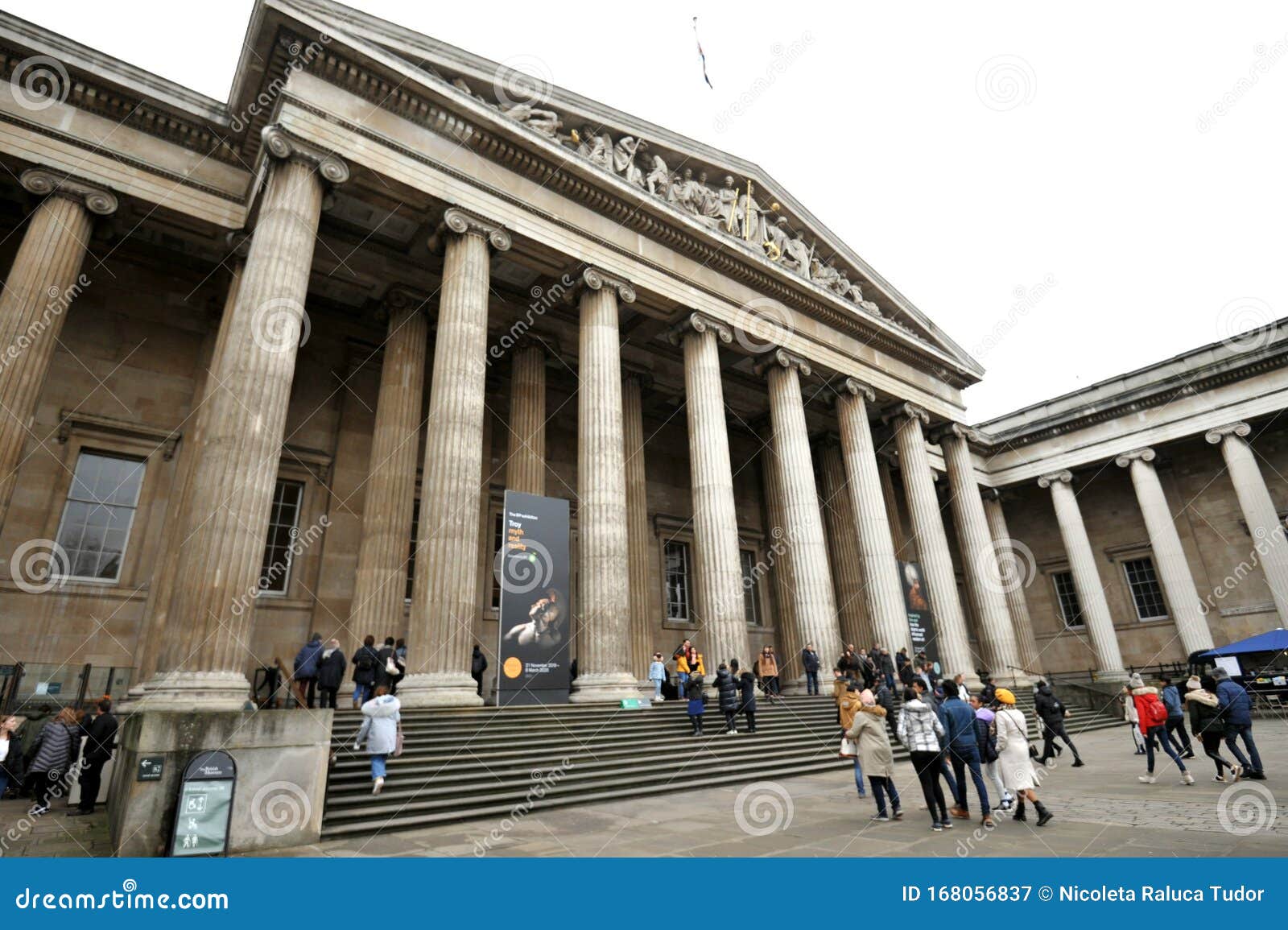 Il British Museum Nella Zona Di Bloomsbury Of London Regno Unito è