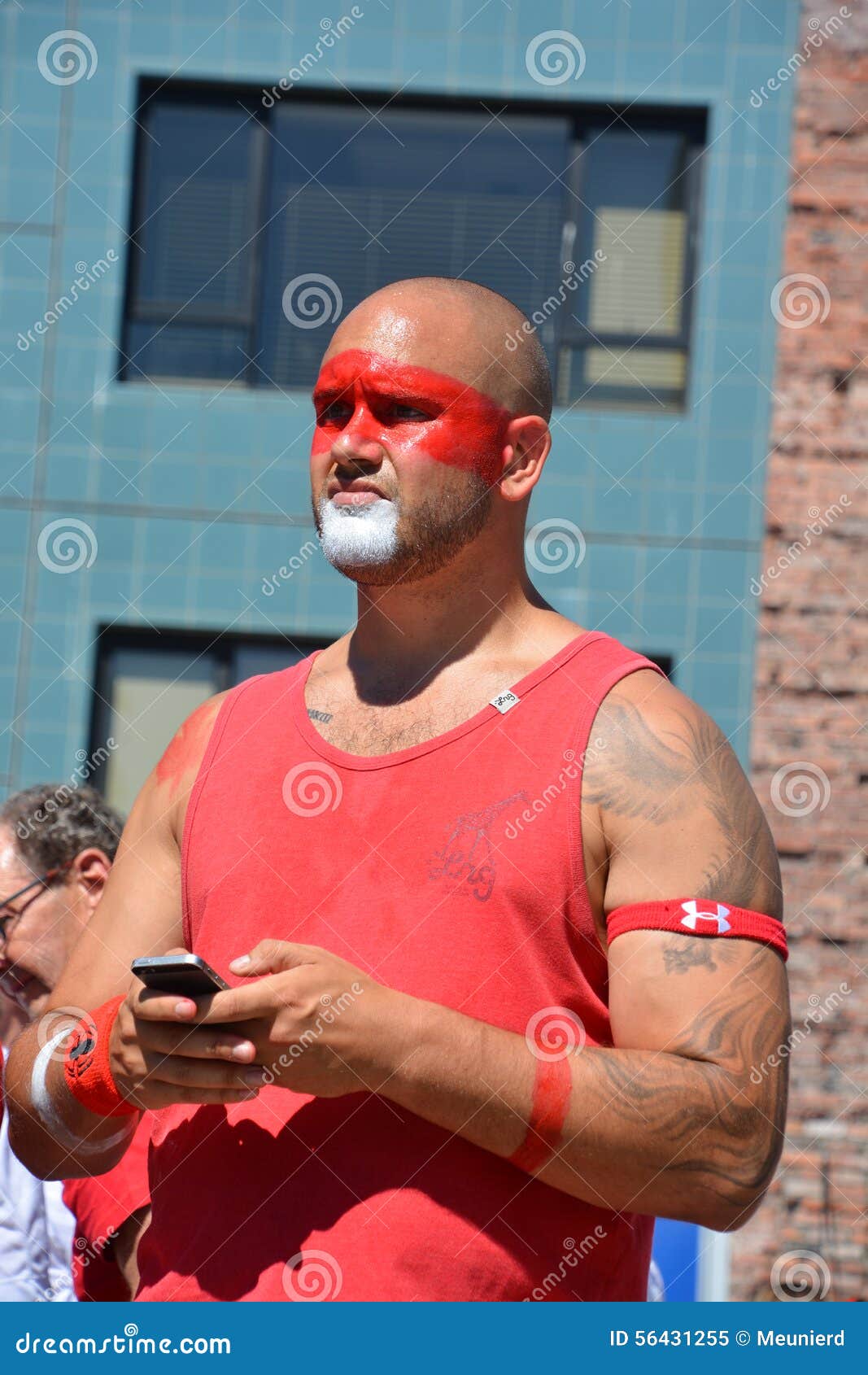 Il Fan Inglese Arriva Al BC Place Stadium Immagine Editoriale