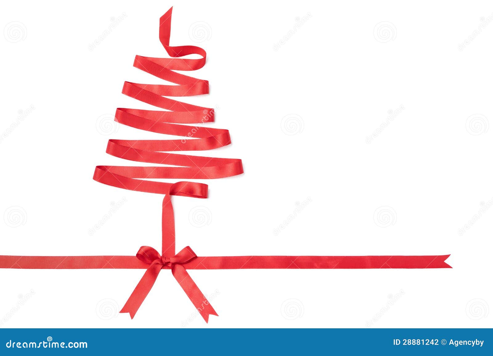 Il nastro a spirale assomiglia all albero di Natale Fotografia Stock