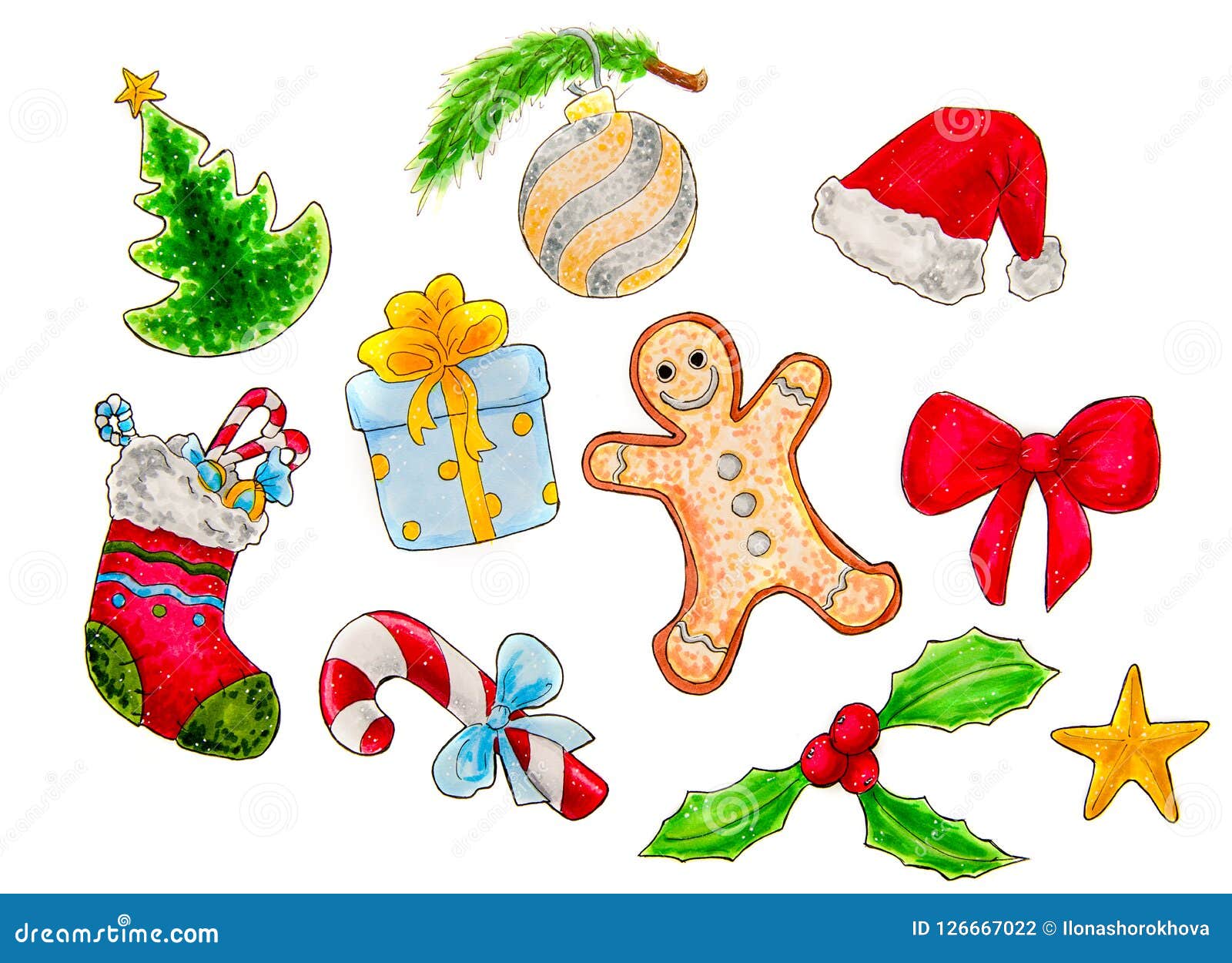 Uno Dei Simboli Religiosi Del Natale Il Natale Ha Messo Dei Simboli O Degli Elementi Della Decorazione