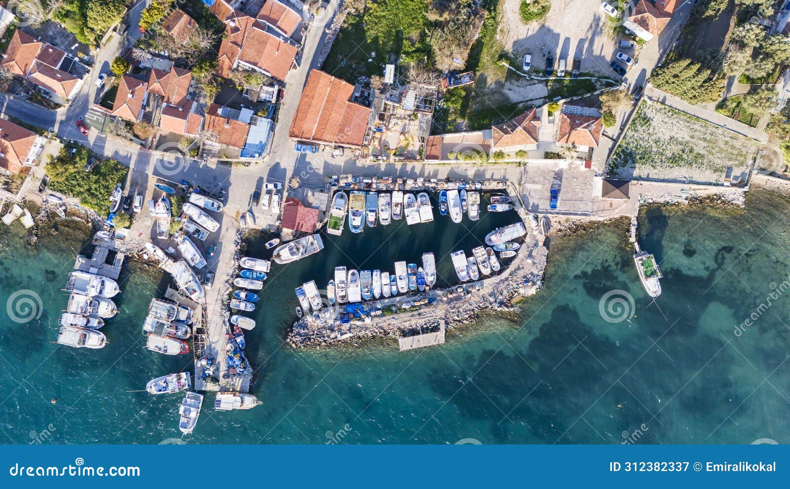 ildir beach drone view in turkey