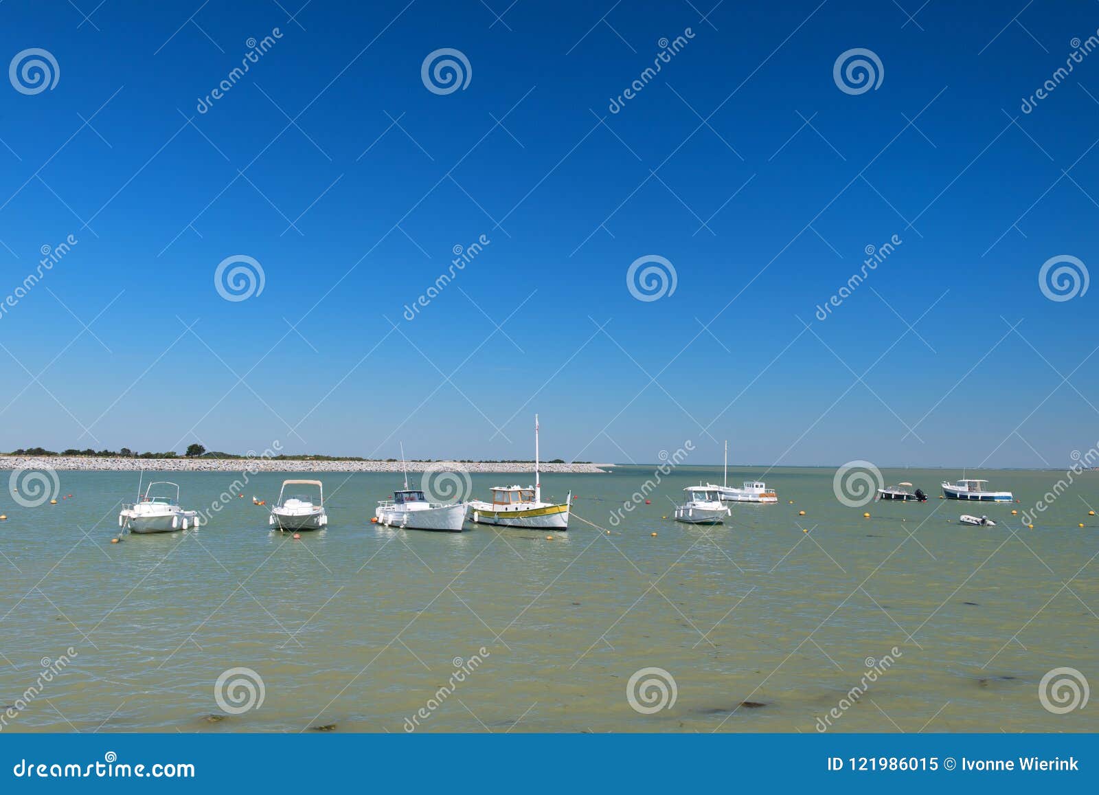 ile de rÃÂ© - boats in harbor of loix