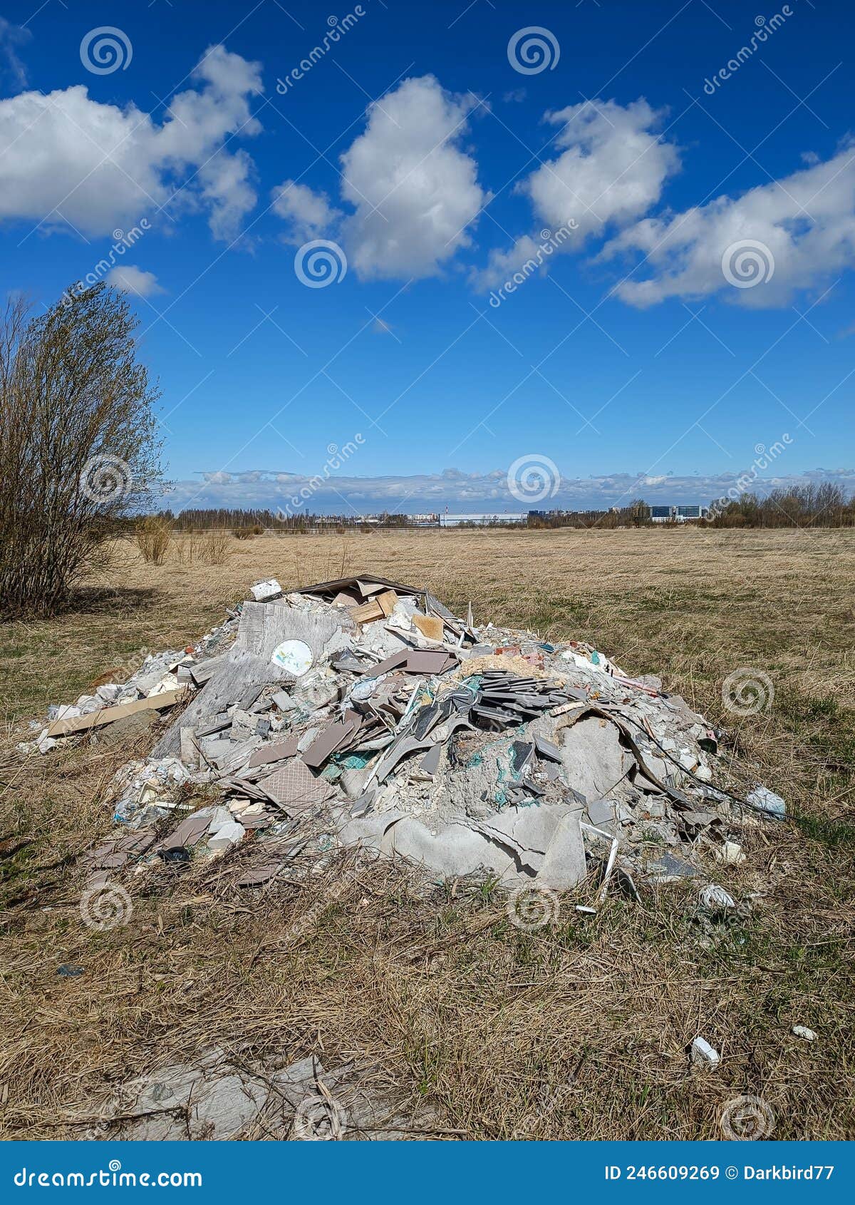 Illegal Dumping of Rubbish on the Road Stock Image Image of garbage