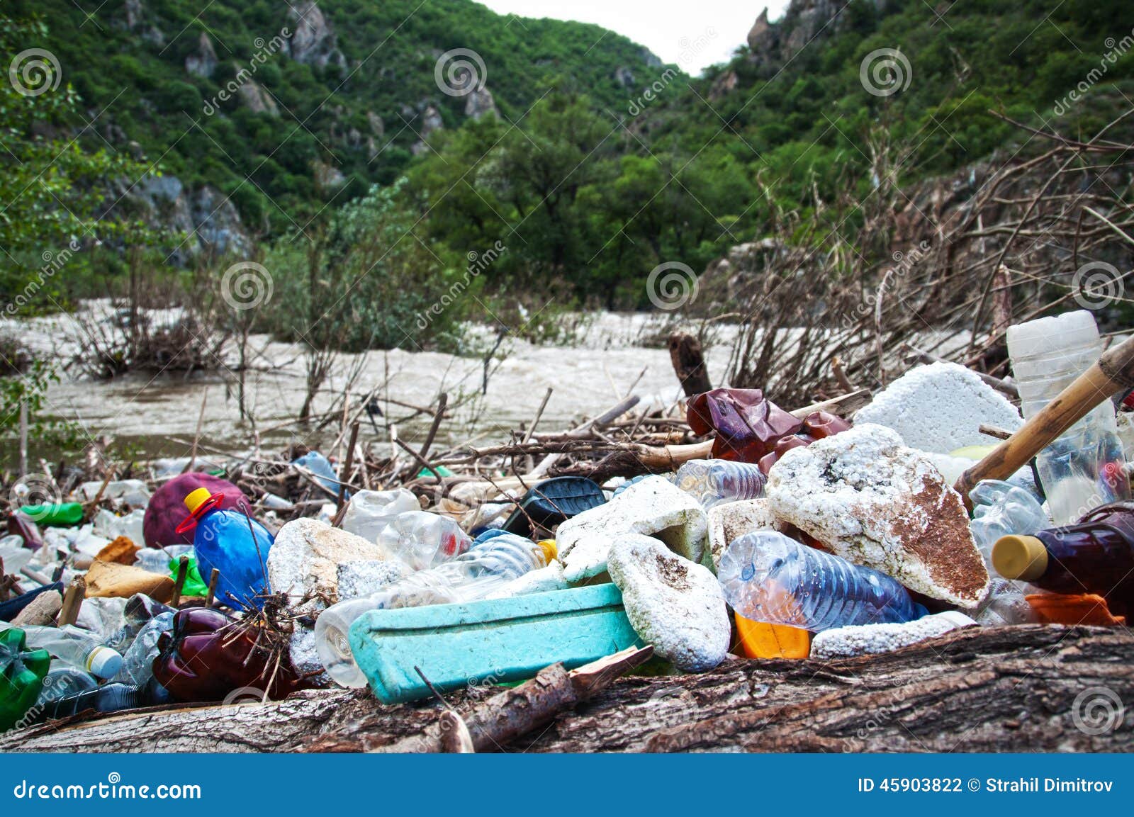 Illegal Landfill Near River Stock Photo Image of heap, problems 45903822