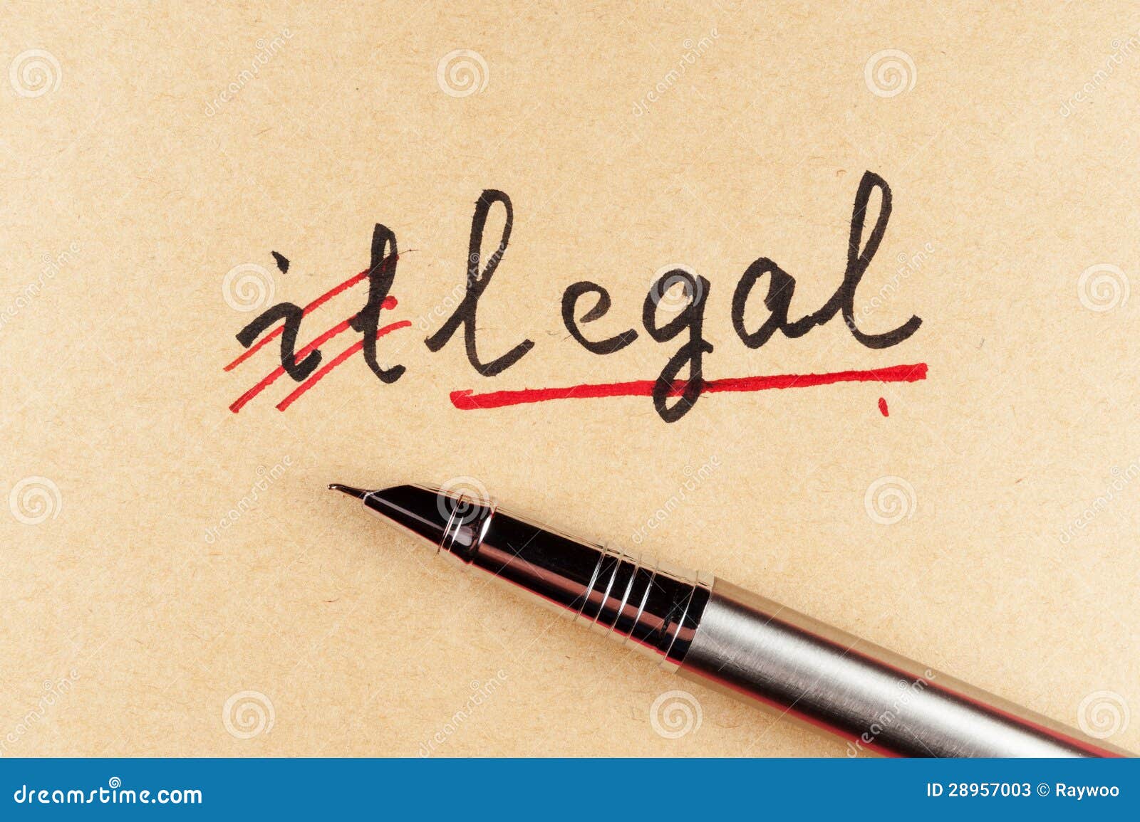 Illegal To Legal Stock Photos Image 28957003