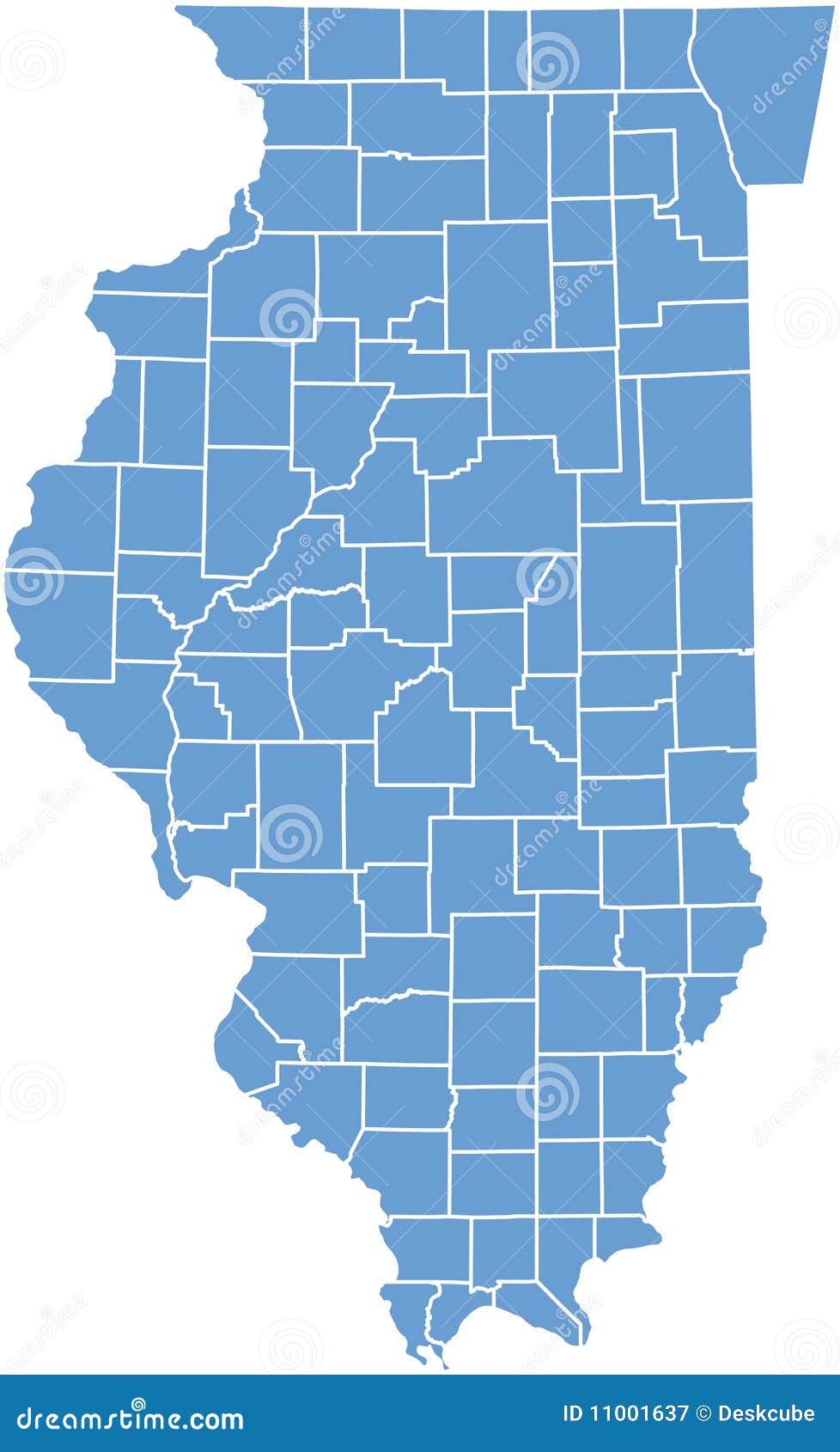 illinois state map