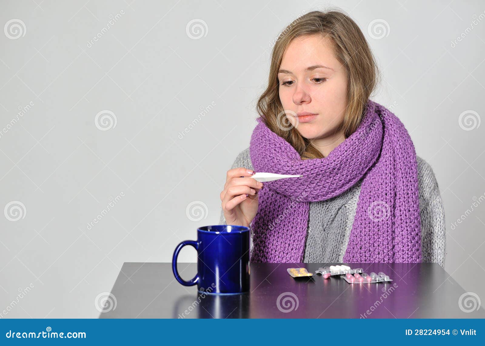 Illness stock photo. Image of diseased, influenza, portrait - 28224954