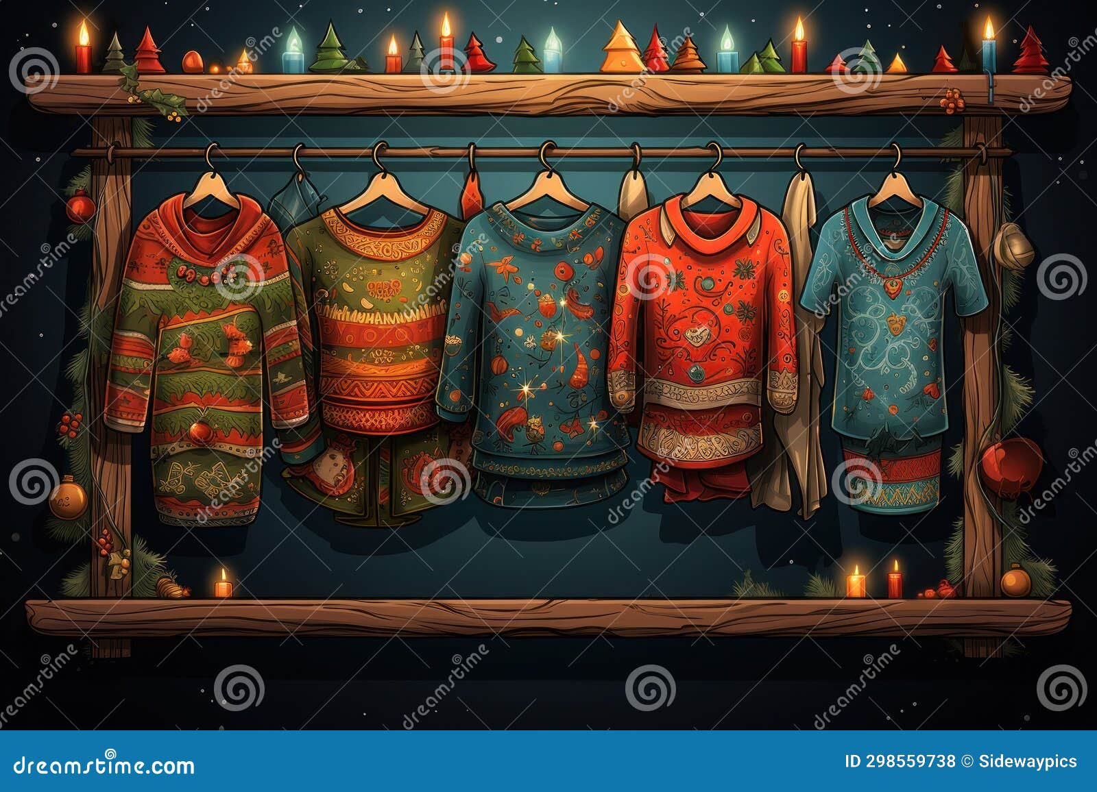 ugly christmas sweaters - generative ai