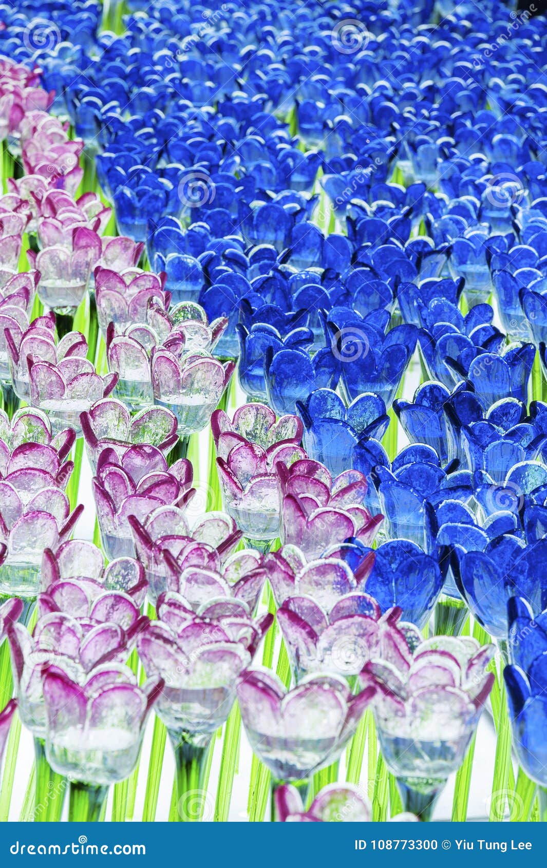 Glass Flower Tulip Decoration Stock Photo Image of illumination