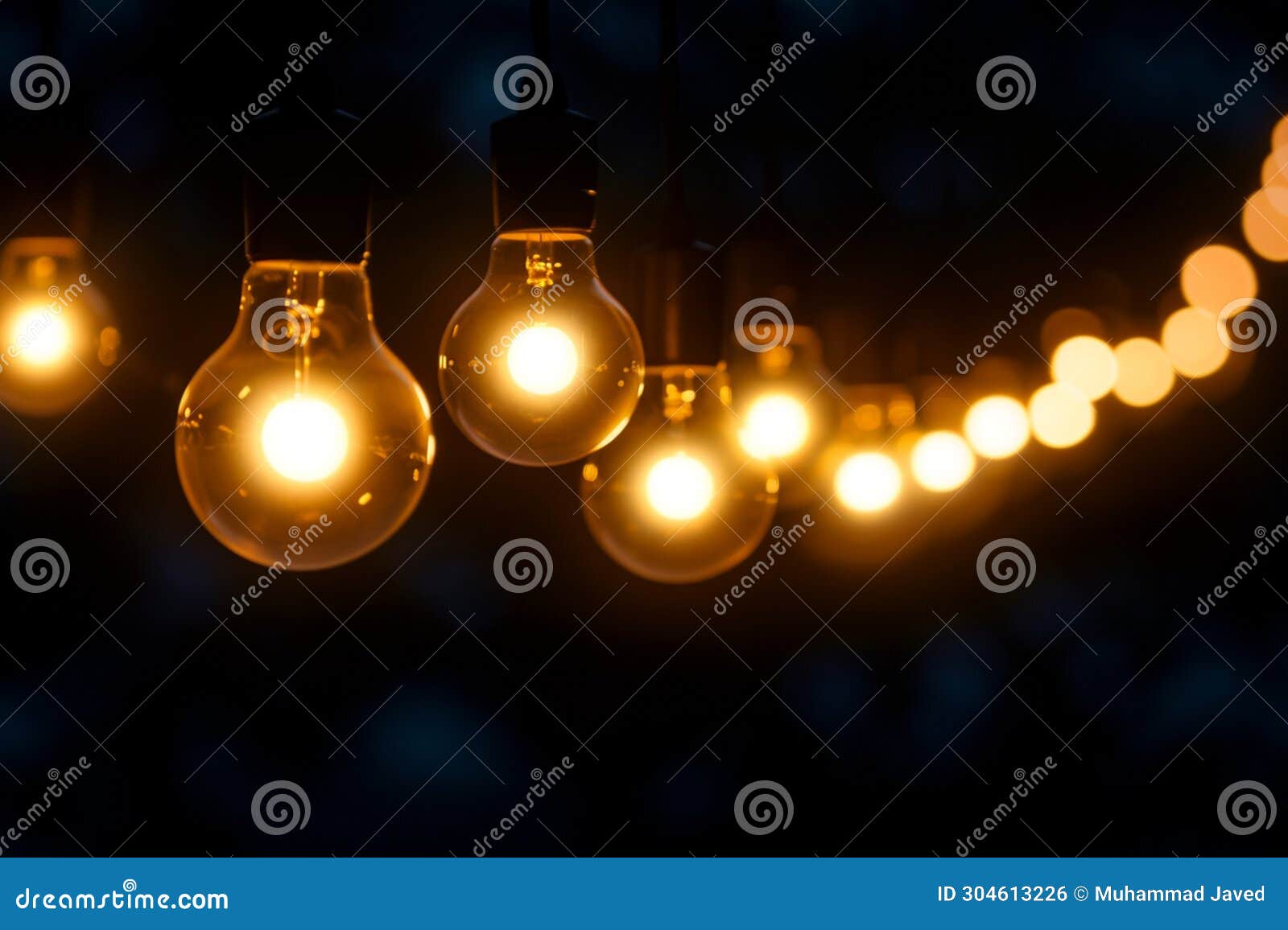 Illuminating Concepts Multiple Light Bulbs Shining Brightly in Creative