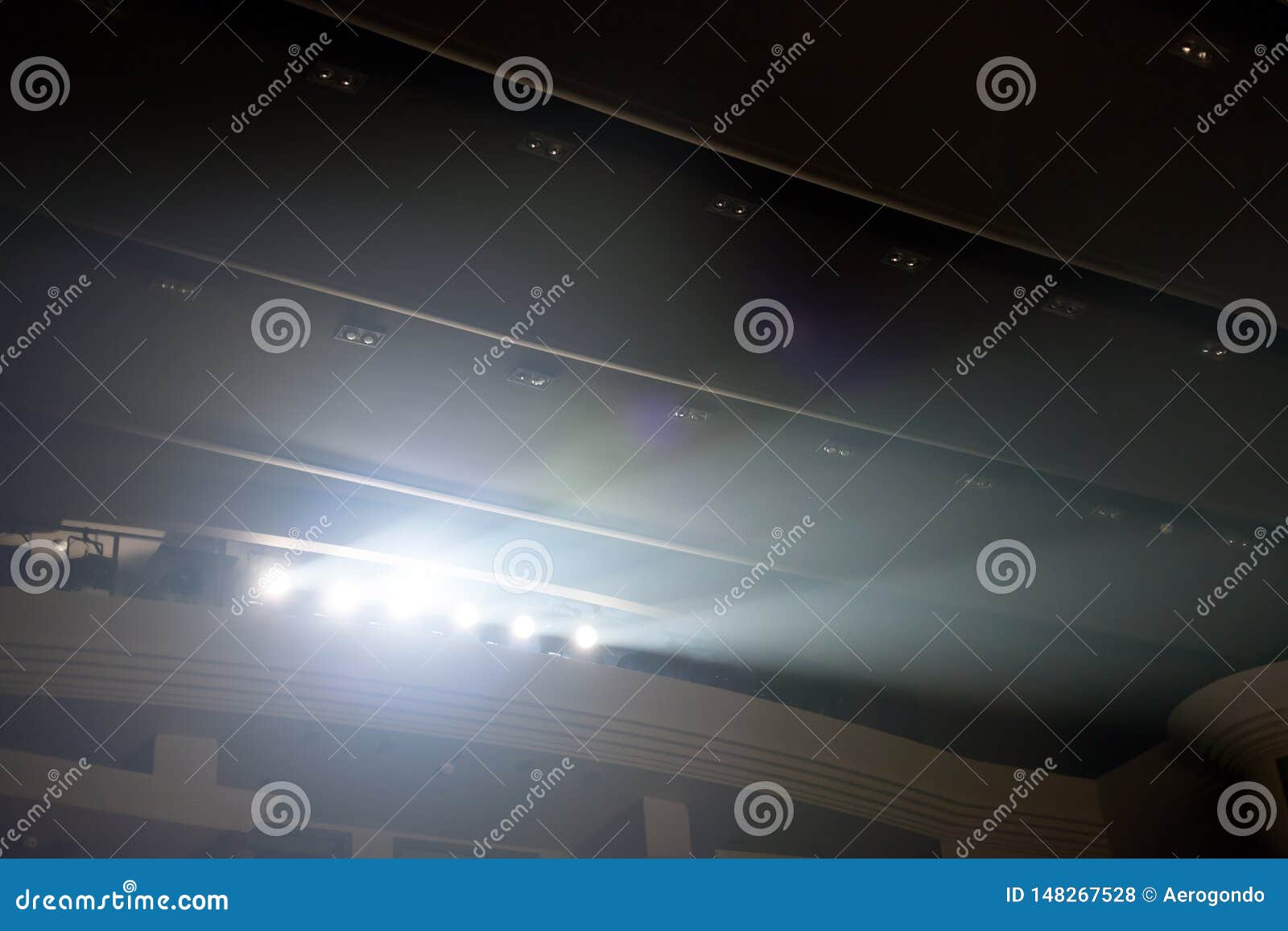 Illuminating Flood Lights at the Theater Stock Photo Image of