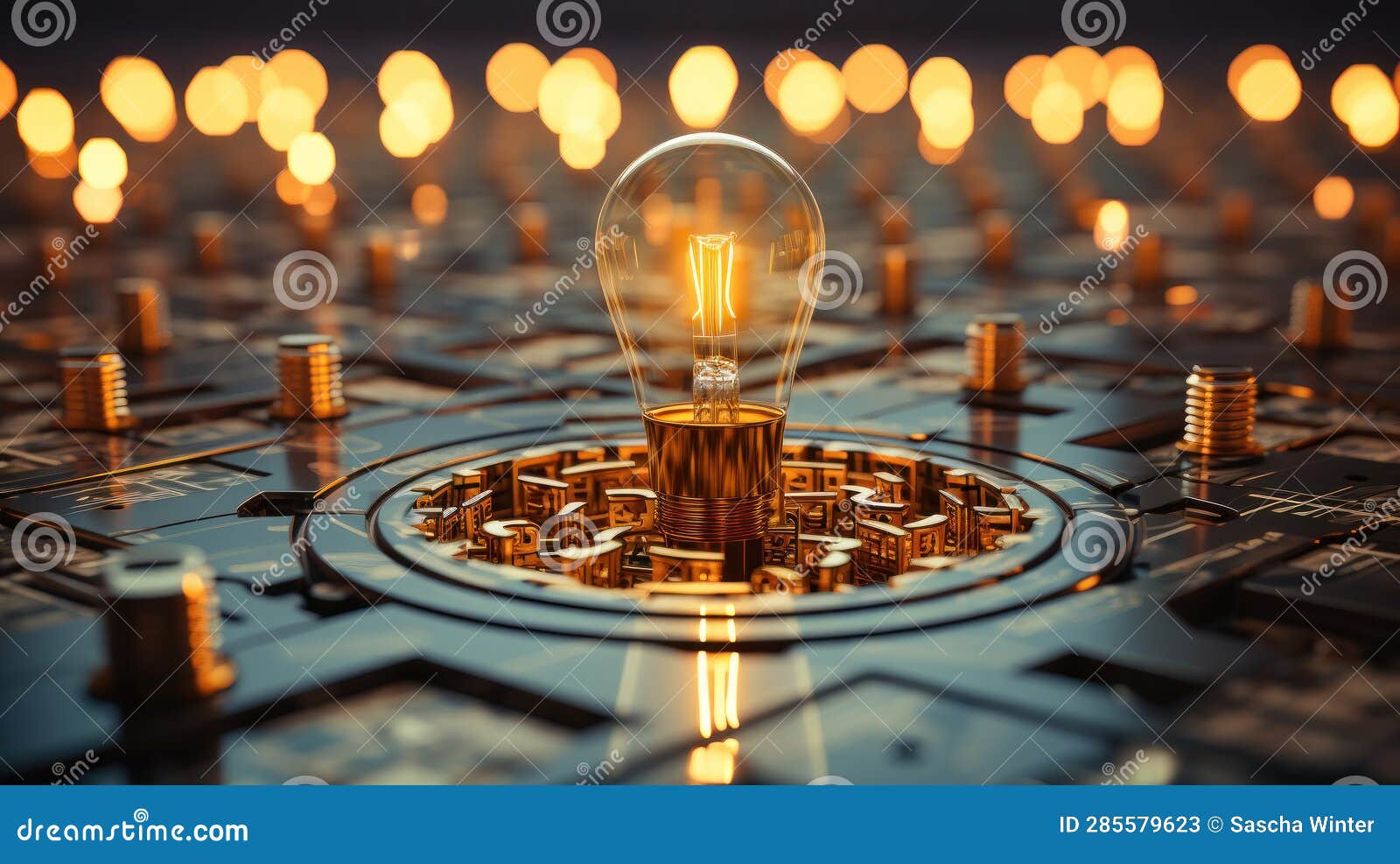 Illuminating the Path: the Labyrinth and the Light Bulb Stock 
