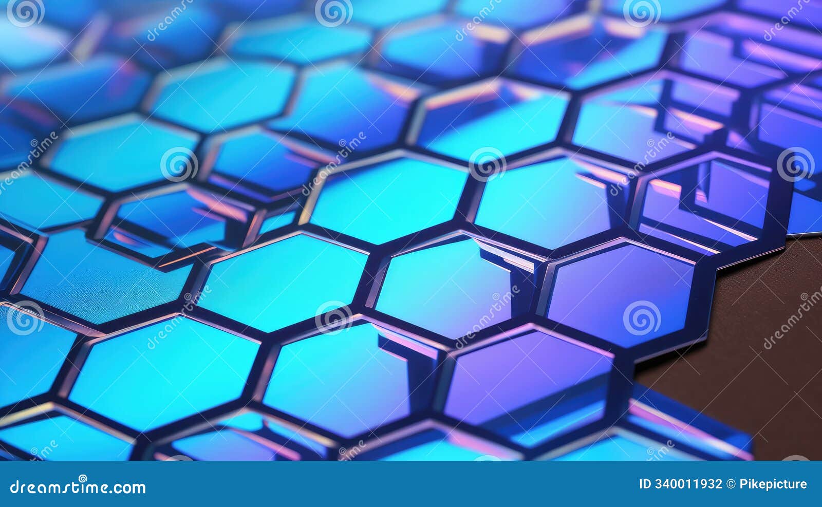illusion blue tech pattern