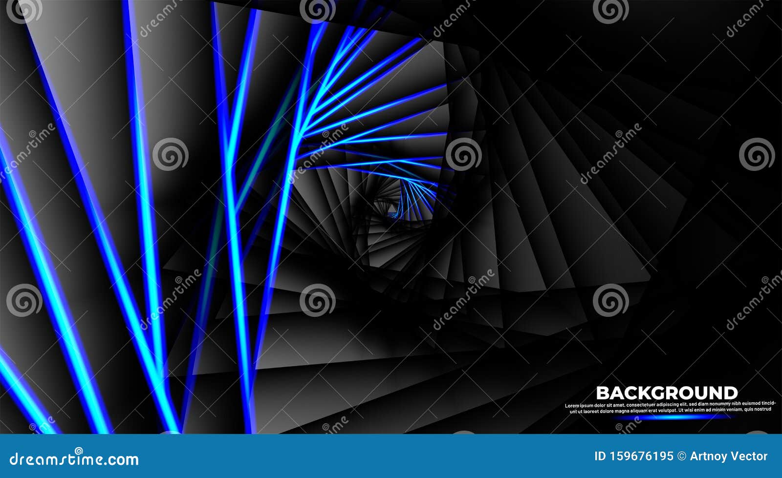 Optical Illusion in the Form of a Round Triangle in the Distance with