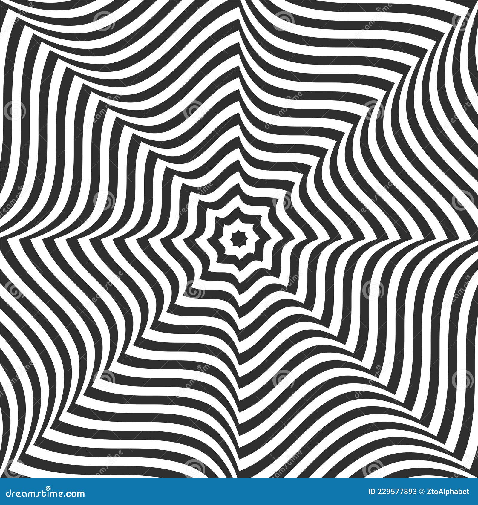 Illusion Optique Octogone Arrière-plan Illustration de Vecteur -  Illustration du hypnotique, hypnose: 229577893