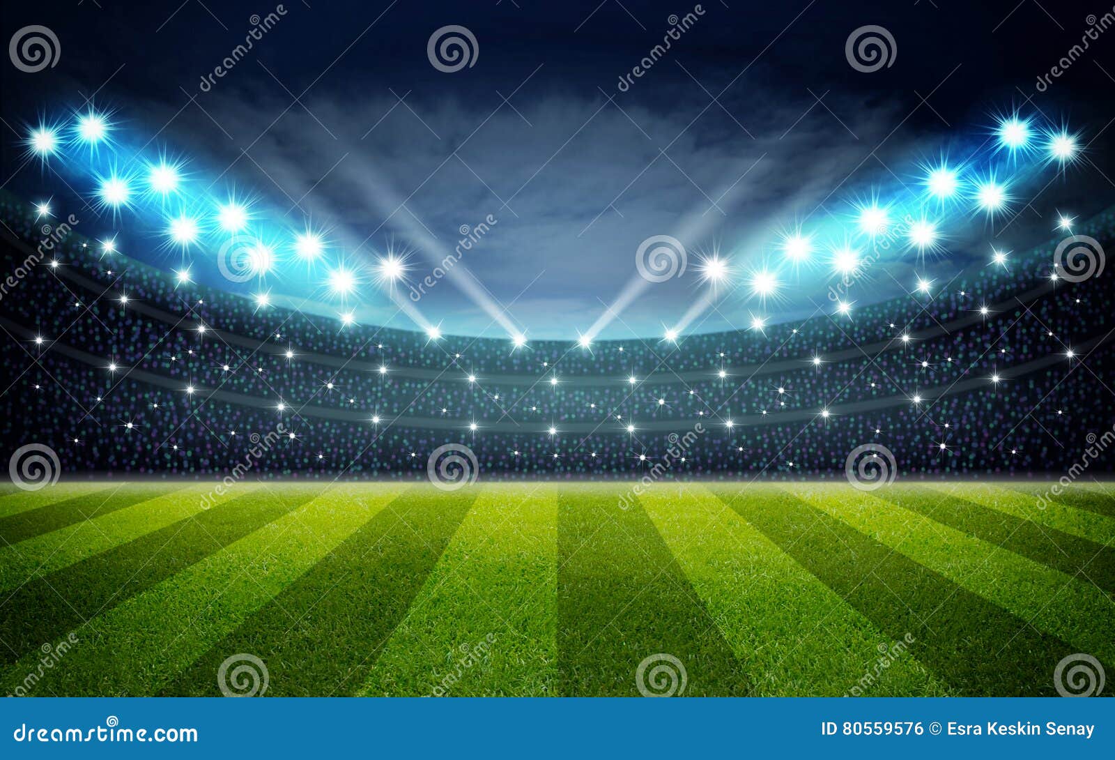 illustraion of soccer stadium