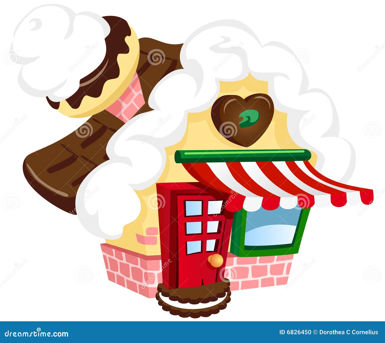 Illustrated sugar house stock illustration. Illustration of sweets