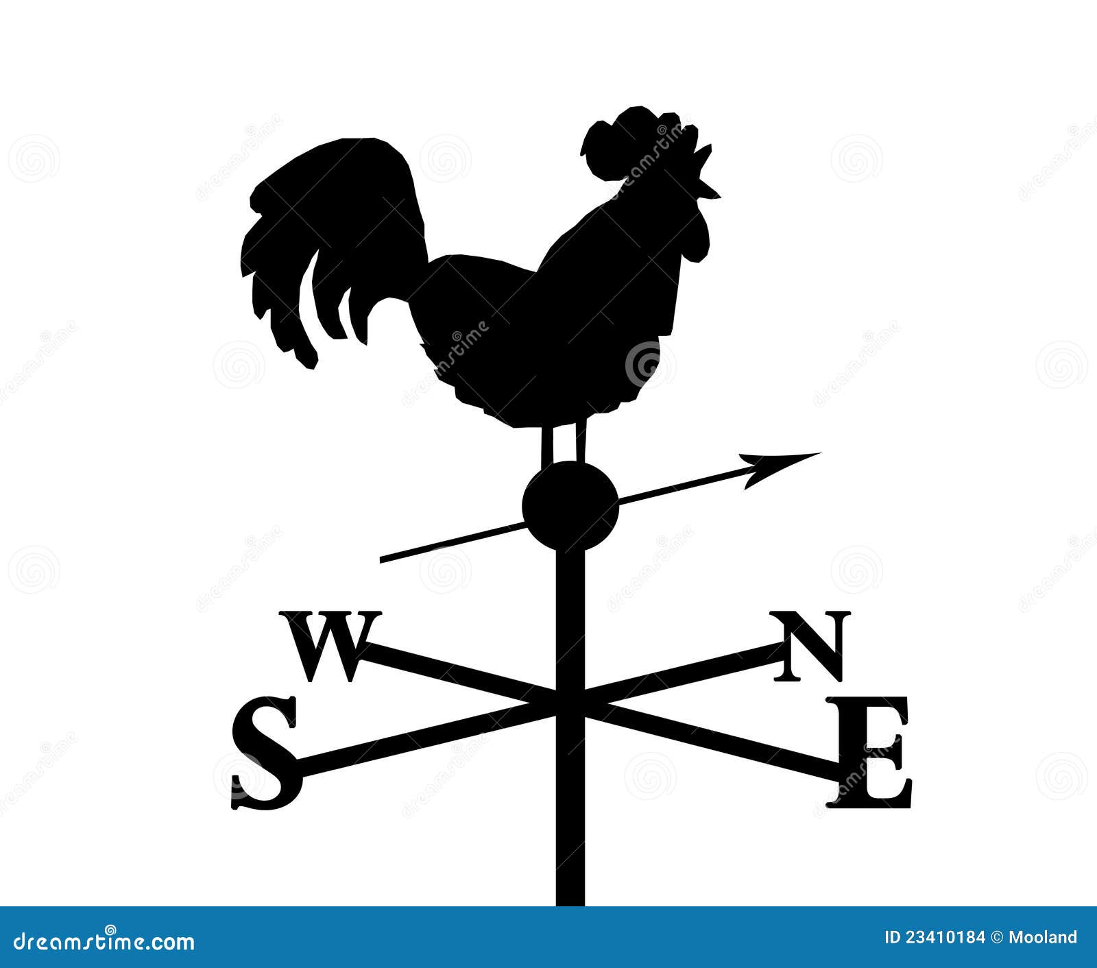 illustrated weather vane