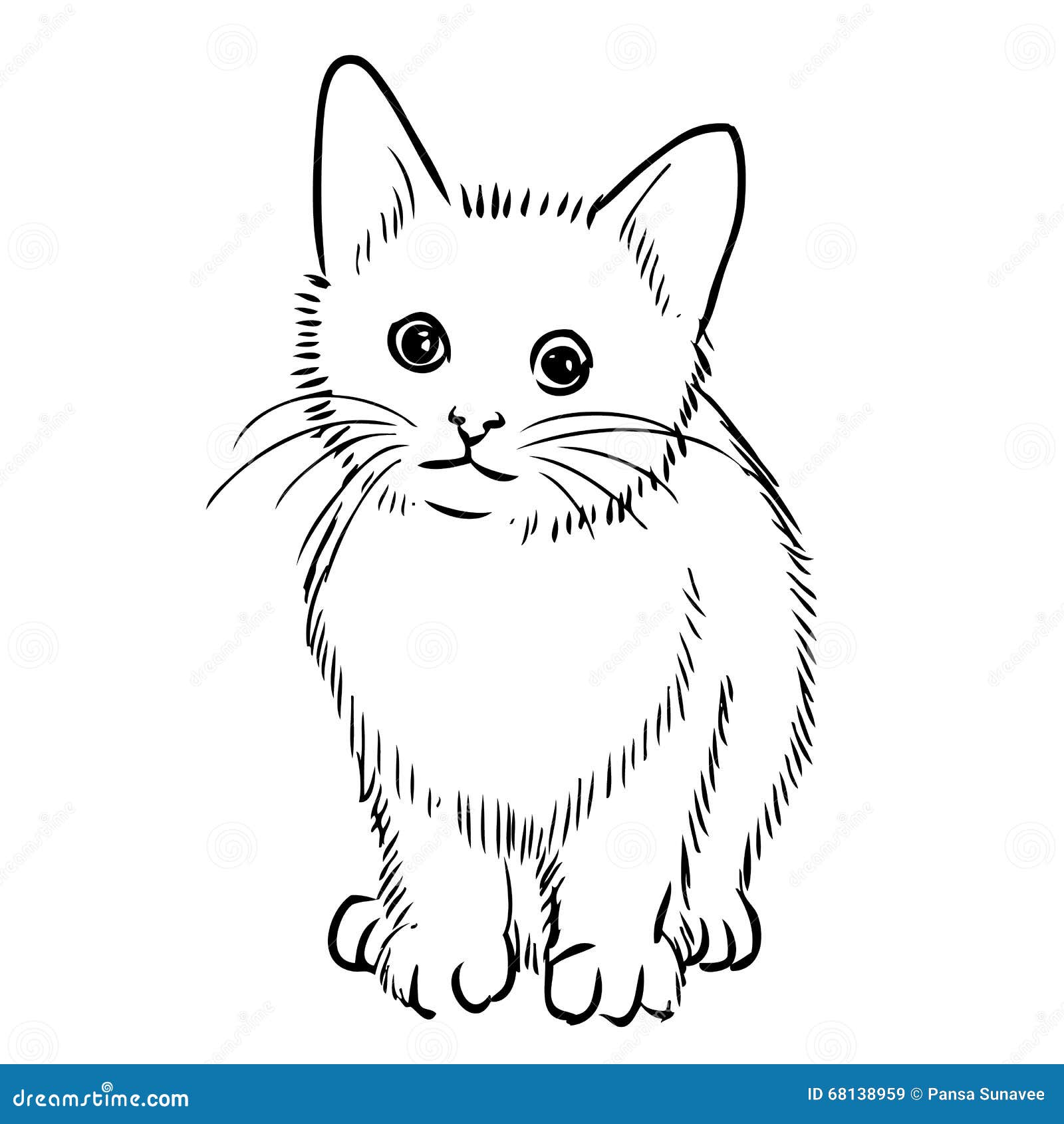 Illustration A Main Levee De Croquis De Petit Chat Illustration De Vecteur Illustration Du Animal Fourrure Illustration A Main Levee De Croquis De Petit Chat Illustration De Vecteur Illustration Du Animal Fourrure